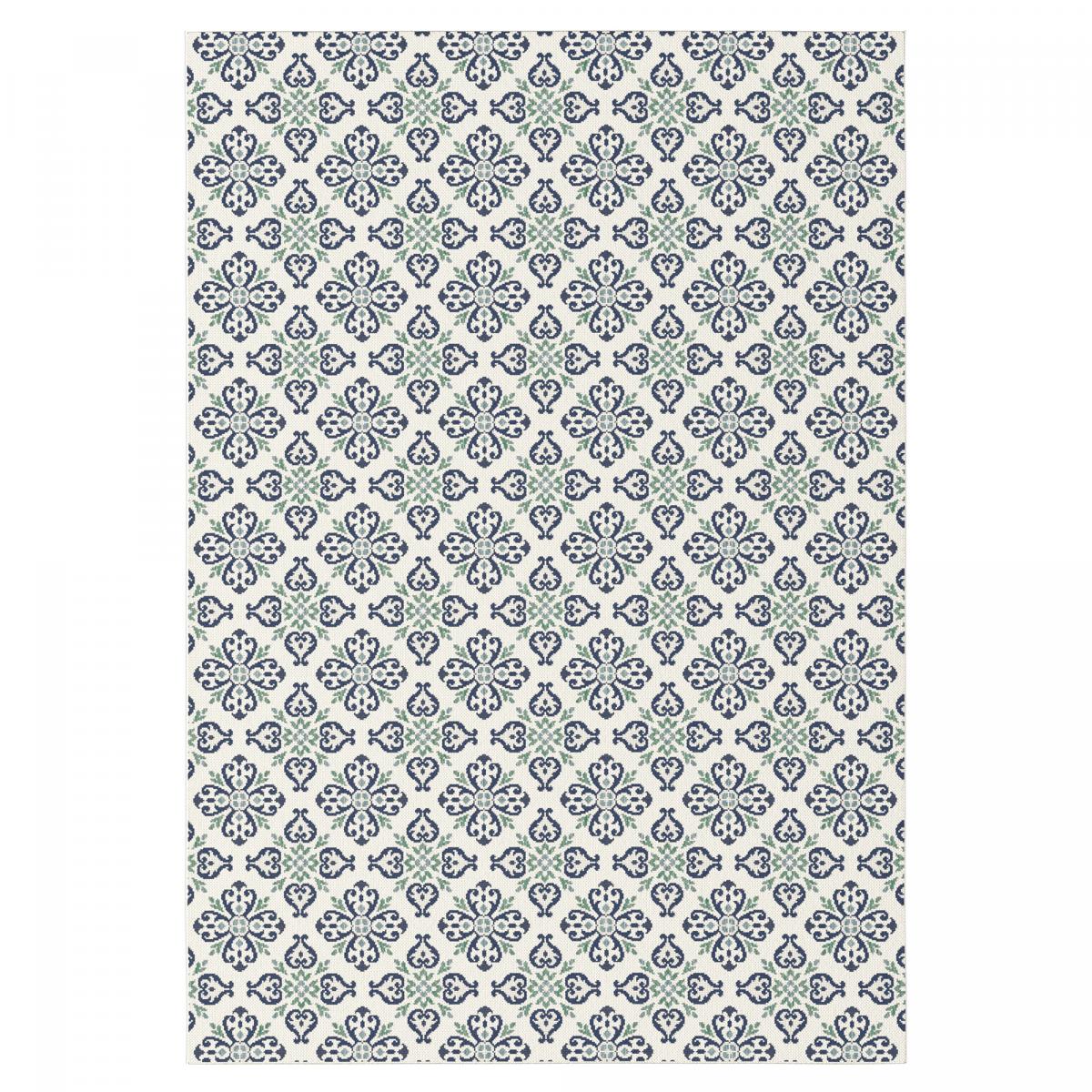 Tapis extérieur tissé kilim rectangle CASADA 7