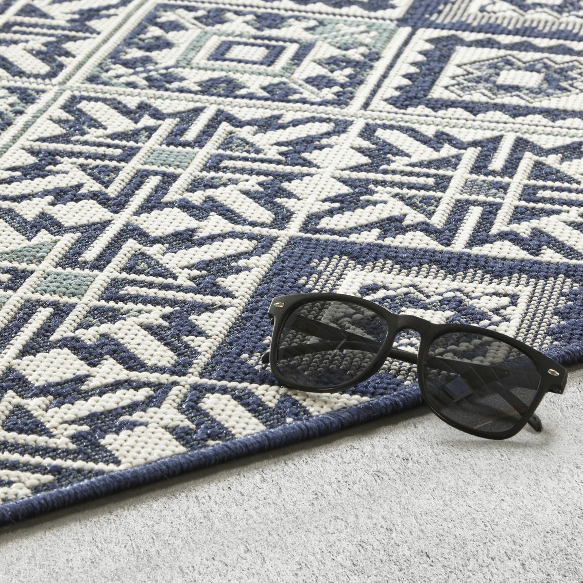 Tapis extérieur tissé kilim rectangle CASADA 8 — vue 4