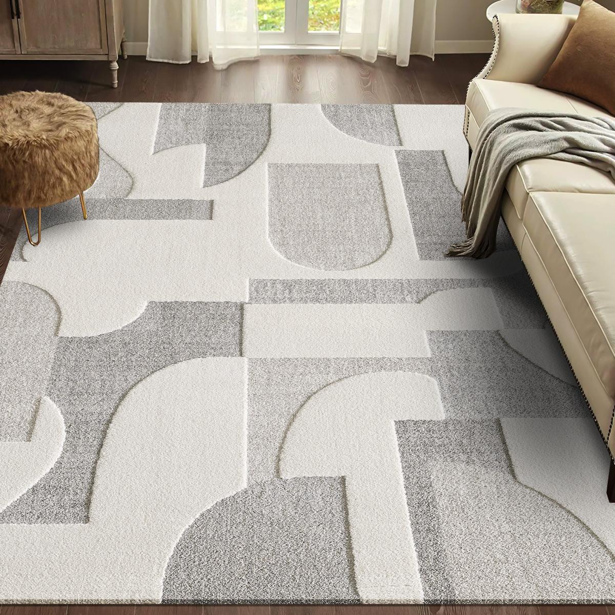 Tapis pour une chambre ou une entrée tissé motif simple LYN9 CERGEO — vue 3