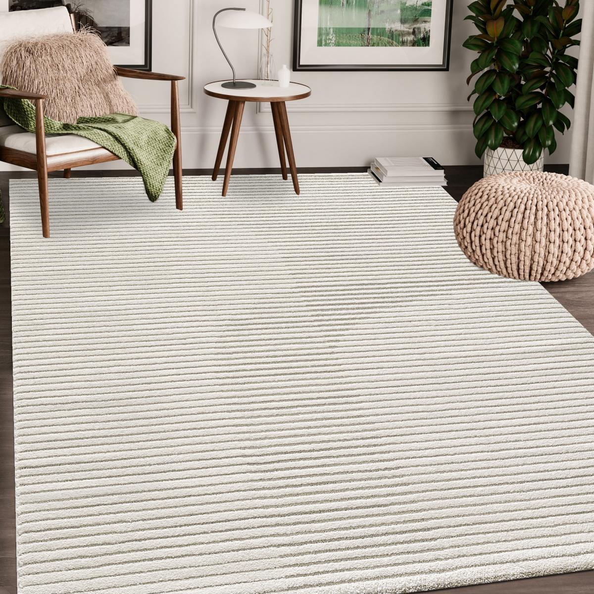Tapis salon et chambre tissé motif simple LYN9 C — vue 3
