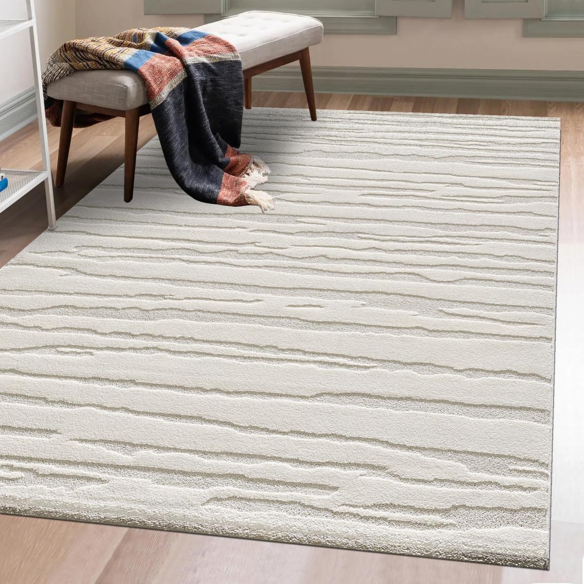 Tapis salon et chambre tissé motif simple LYN9 CERVAG — vue 3