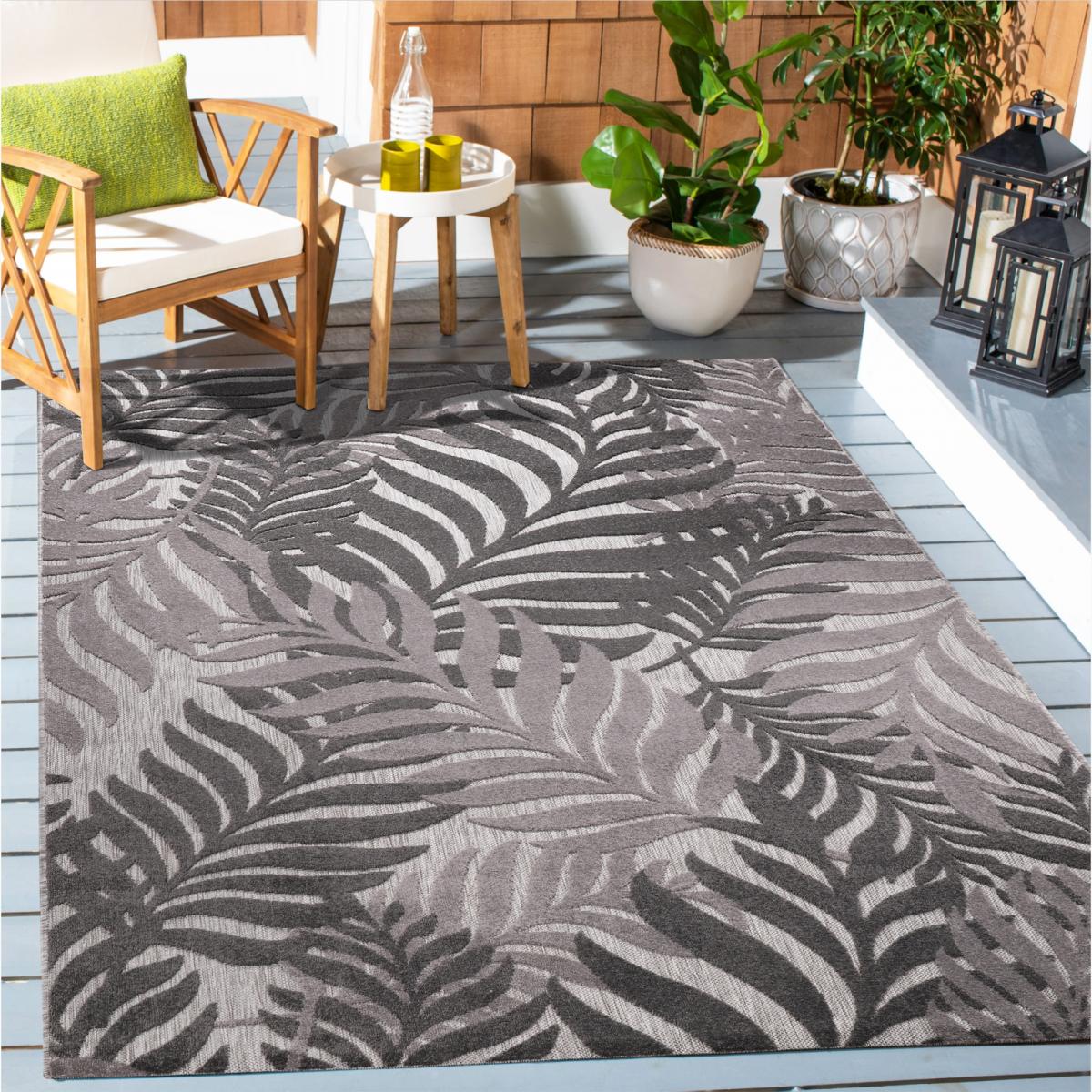 Tapis extérieur tissé kilim rectangle CHIMEK — vue 3