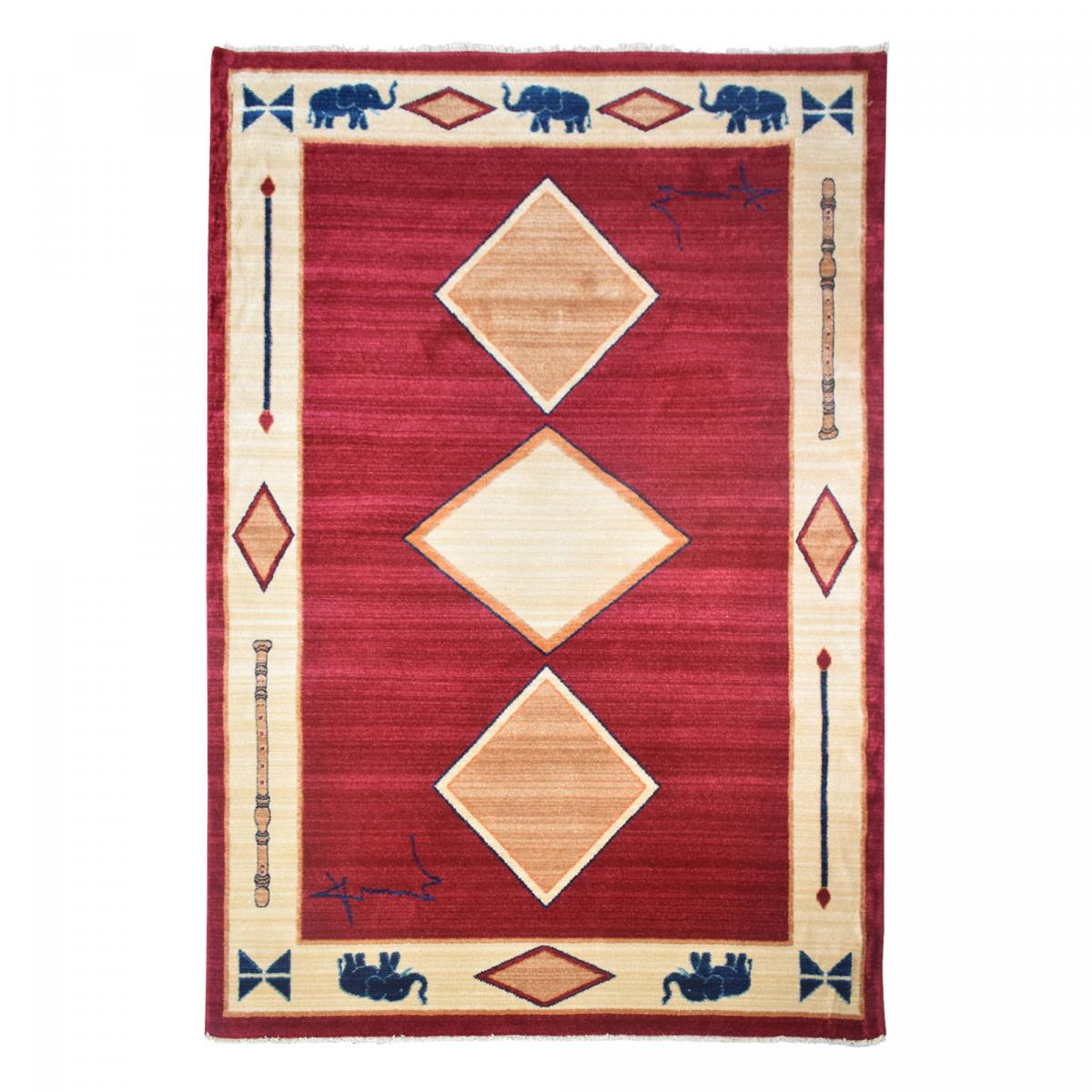 Tapis salon et chambre tissé motif simple CHOBAY 8