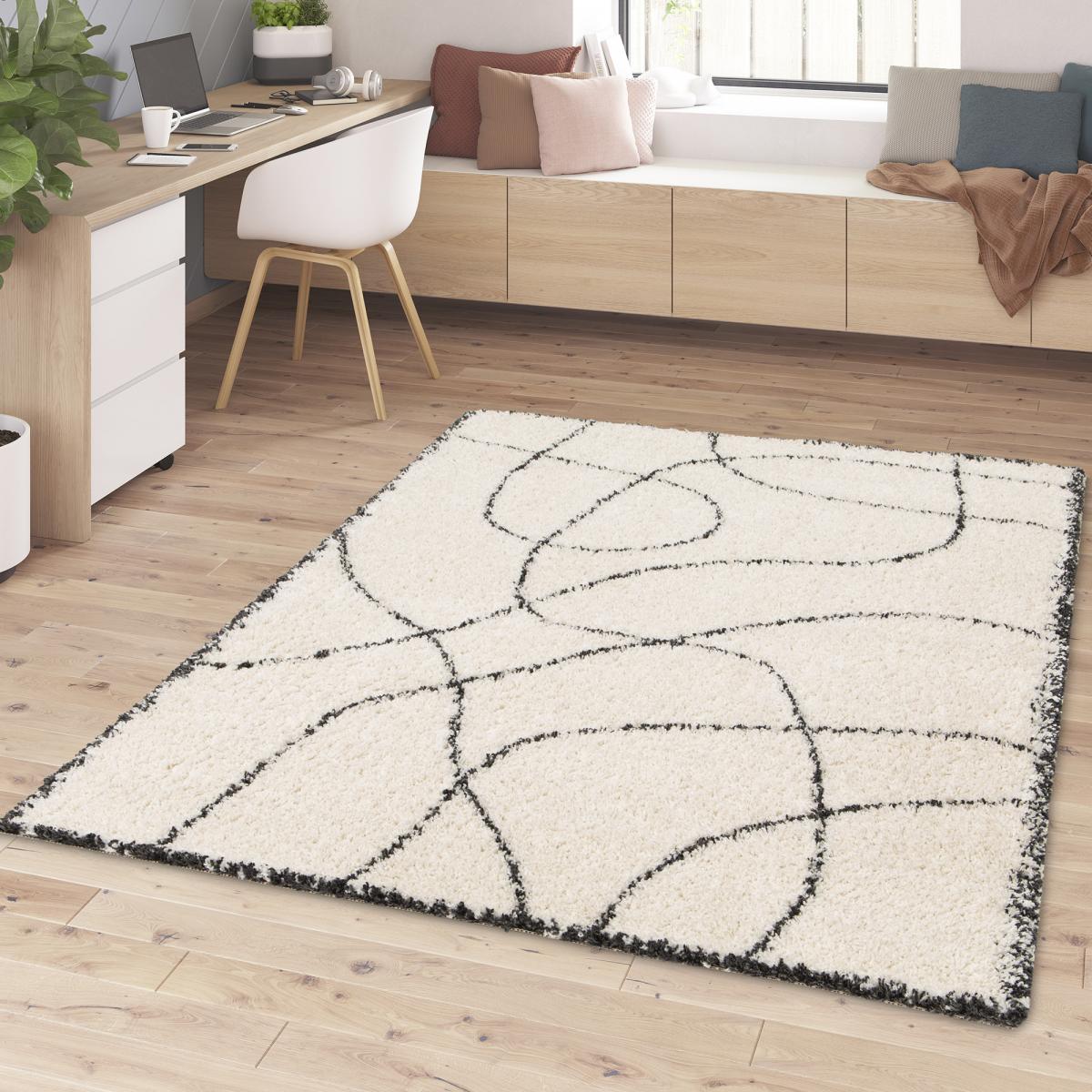 Tapis shaggy tissé motif berbère CROMA 10 — vue 3