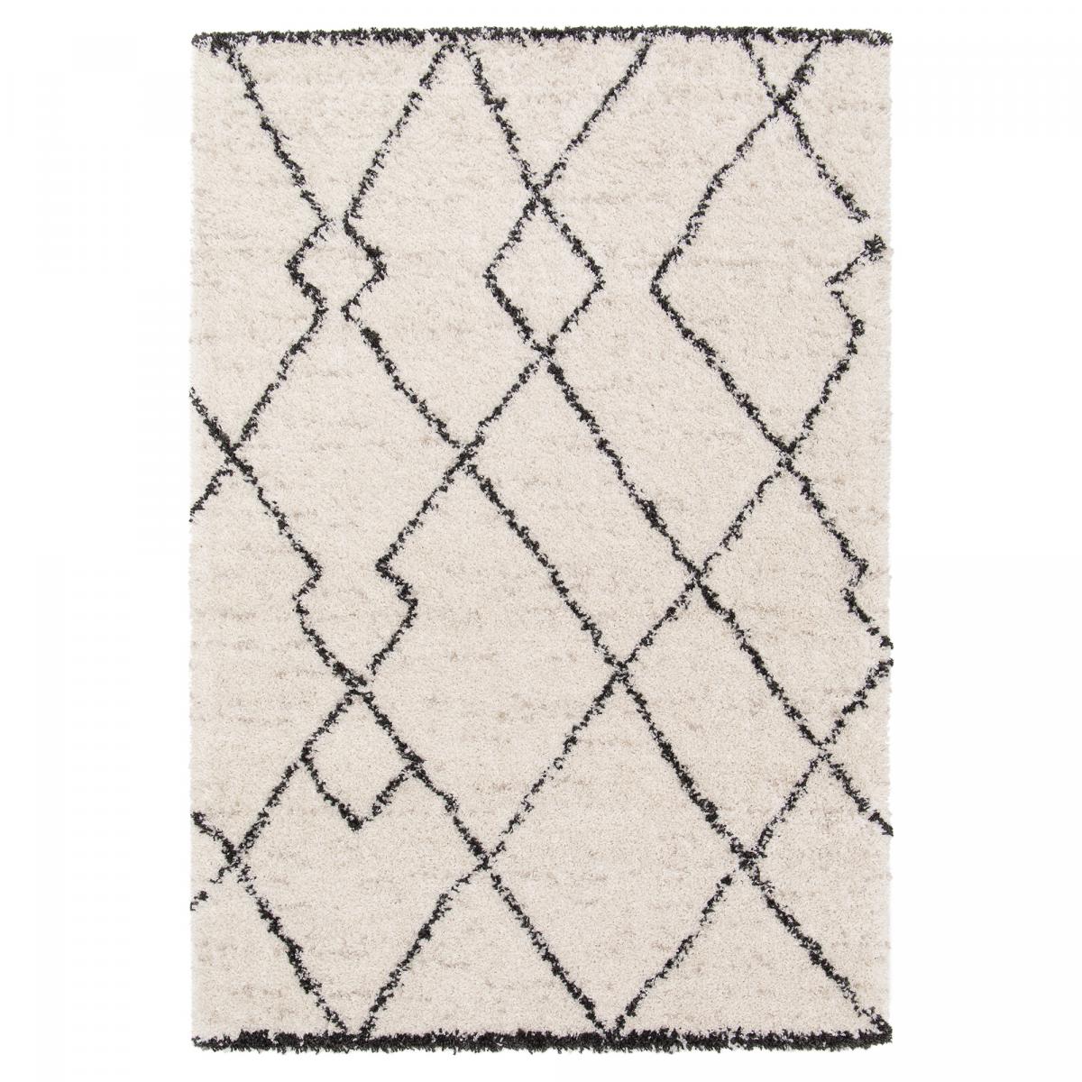 Tapis shaggy tissé motif berbère CROMA 12