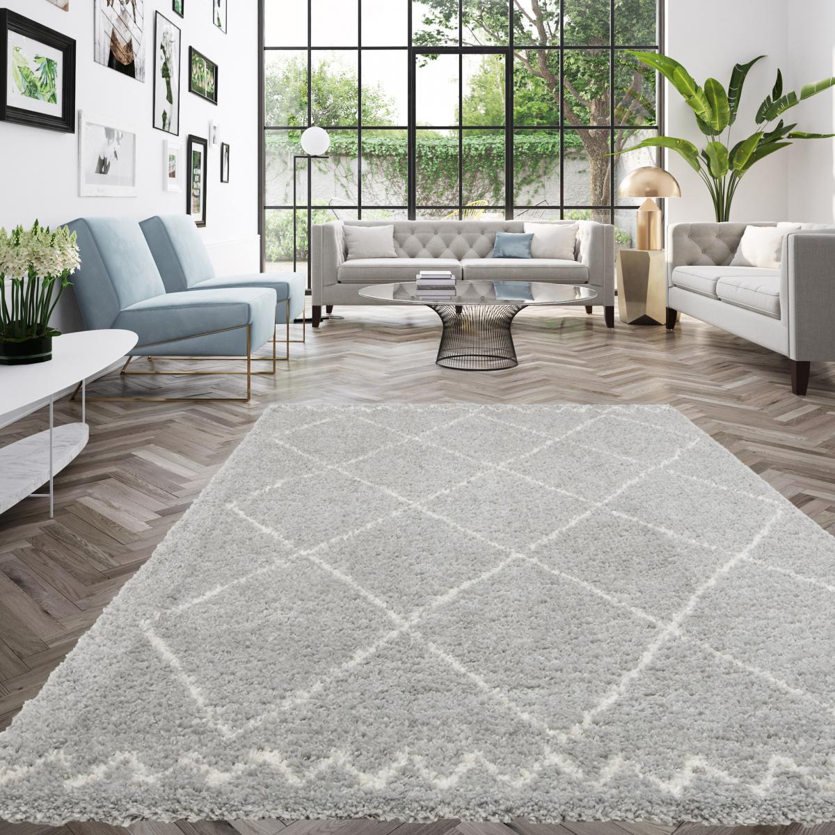 Tapis shaggy tissé motif berbère CHROMA 3 — vue 3