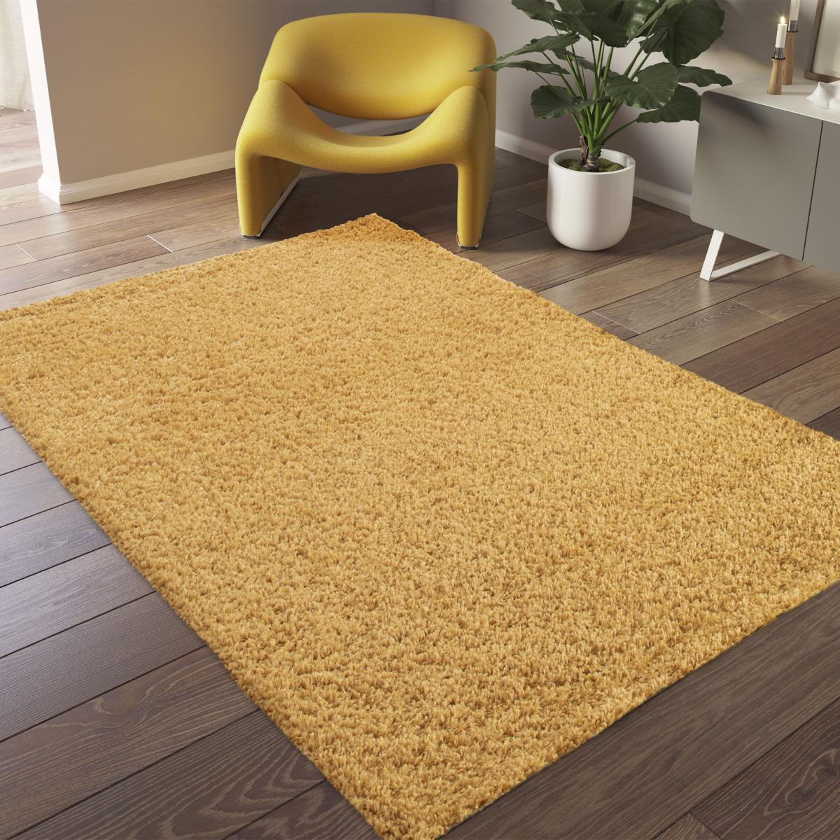 Tapis shaggy tissé motif uni CROMA 5 — vue 3