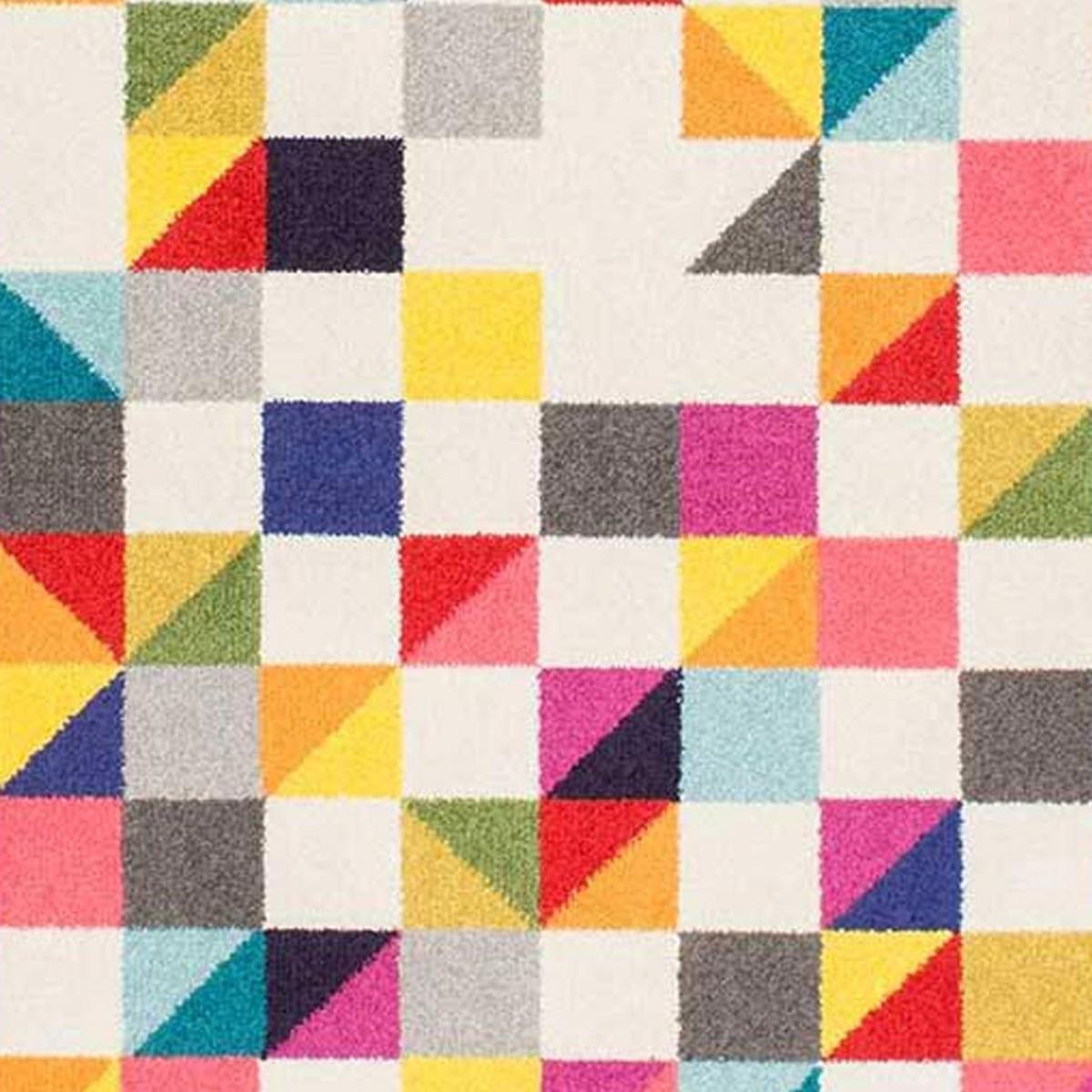 Tapis salon et chambre tissé motif géométrique LYN6 BOUTIK — vue 4