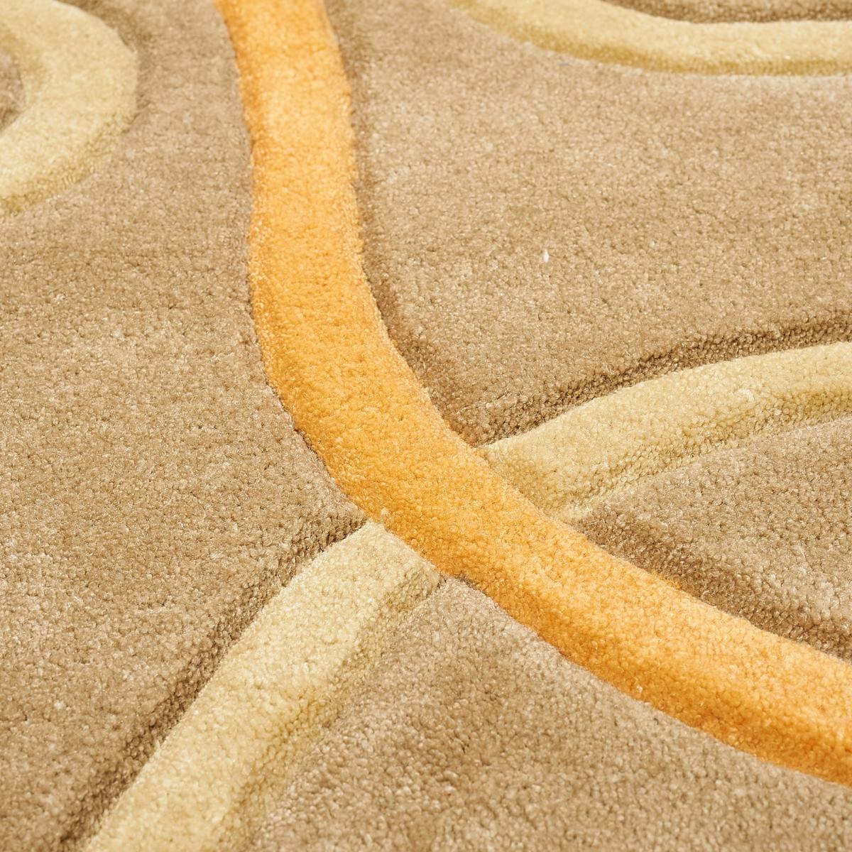 Tapis salon et chambre fait main en acrylique motif rond COMON — vue 5