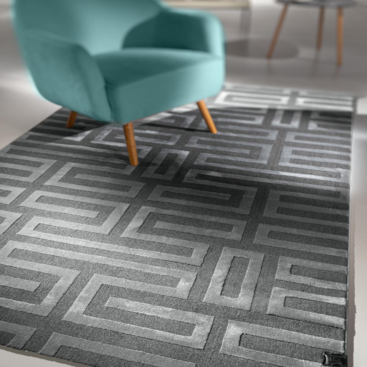 Tapis salon et chambre tissé motif géométrique CONRAD — vue 5