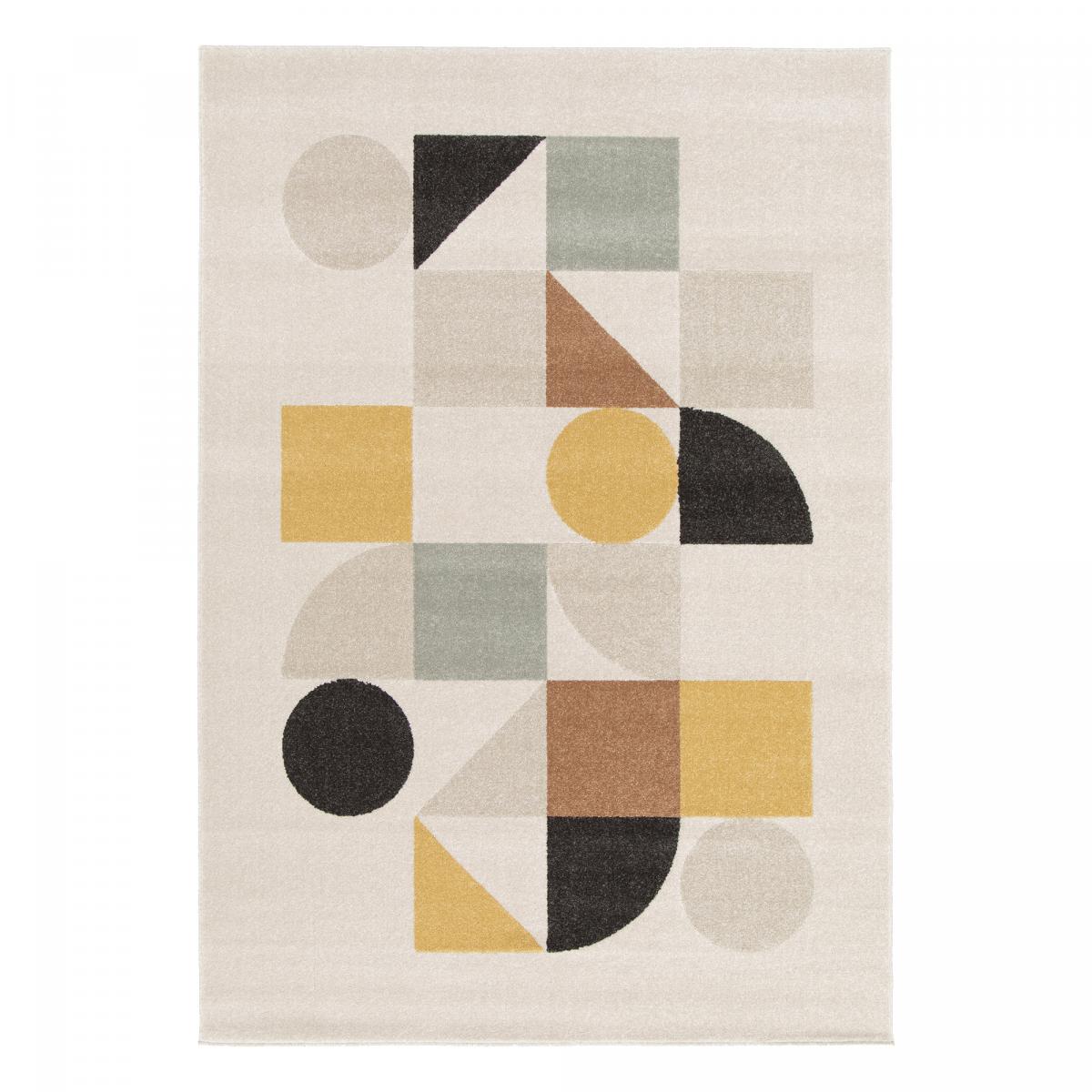 Tapis salon et chambre tissé motif géométrique CONTEMULTI