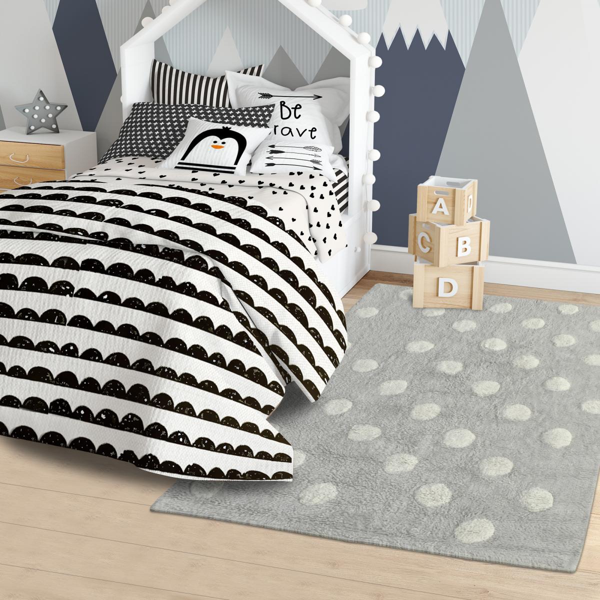 Tapis enfant fait main en coton CORONDA — vue 3