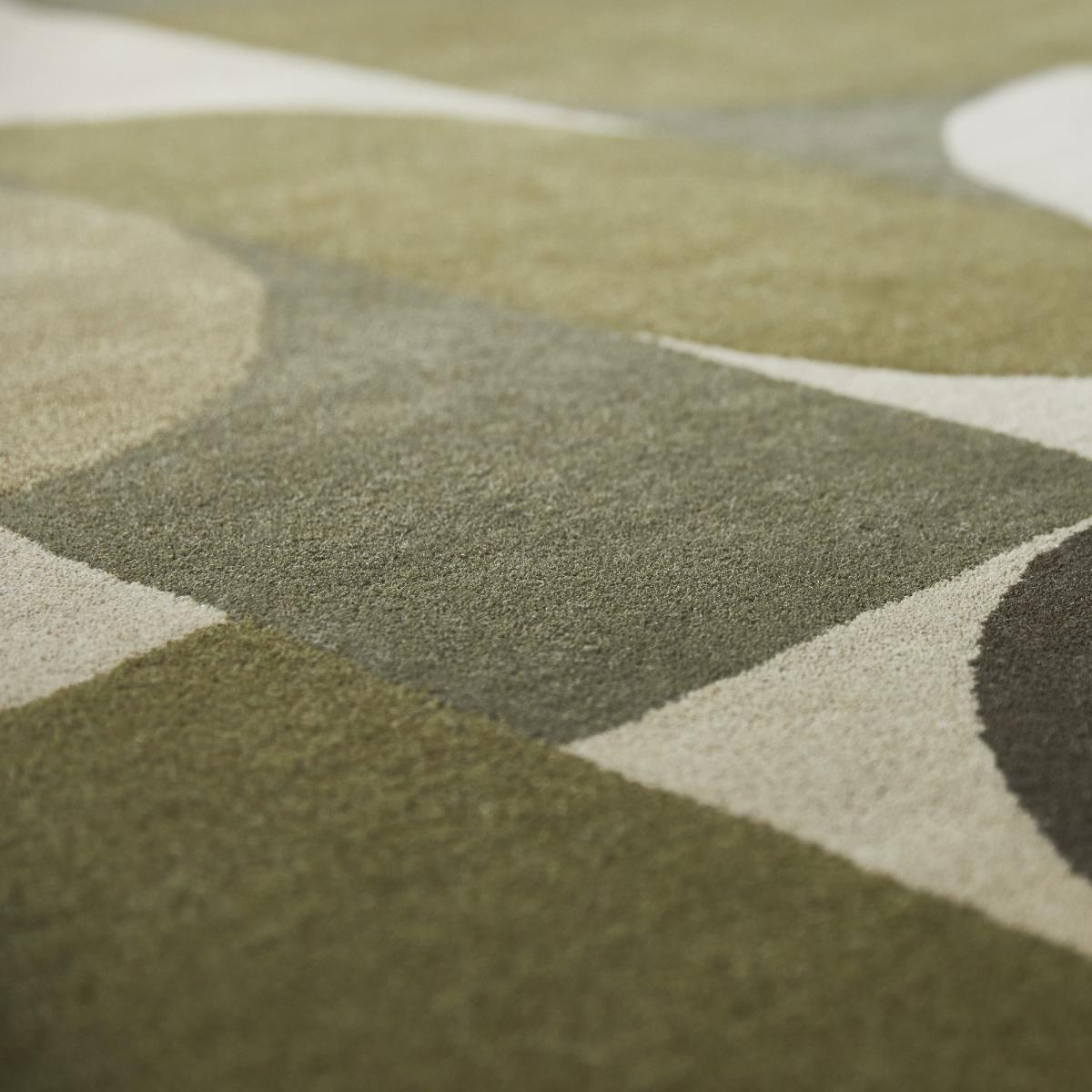 Tapis salon et chambre fait à la main en laine motif seventies COSMO — vue 4