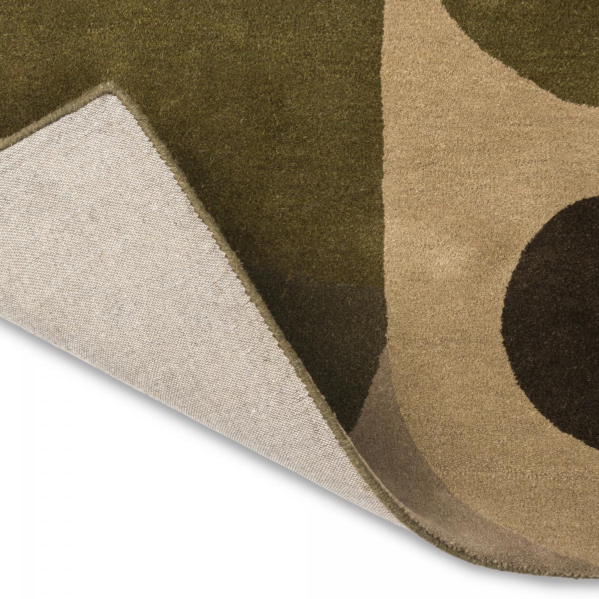 Tapis salon et chambre fait à la main en laine motif seventies COSMO — vue 6