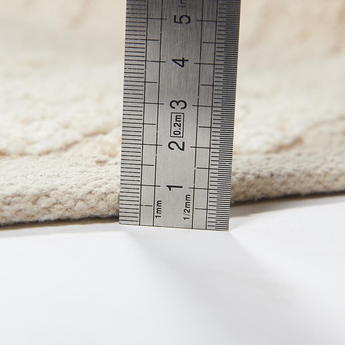 Tapis chambre fait main en coton motif faux uni COTCOLO — vue 5