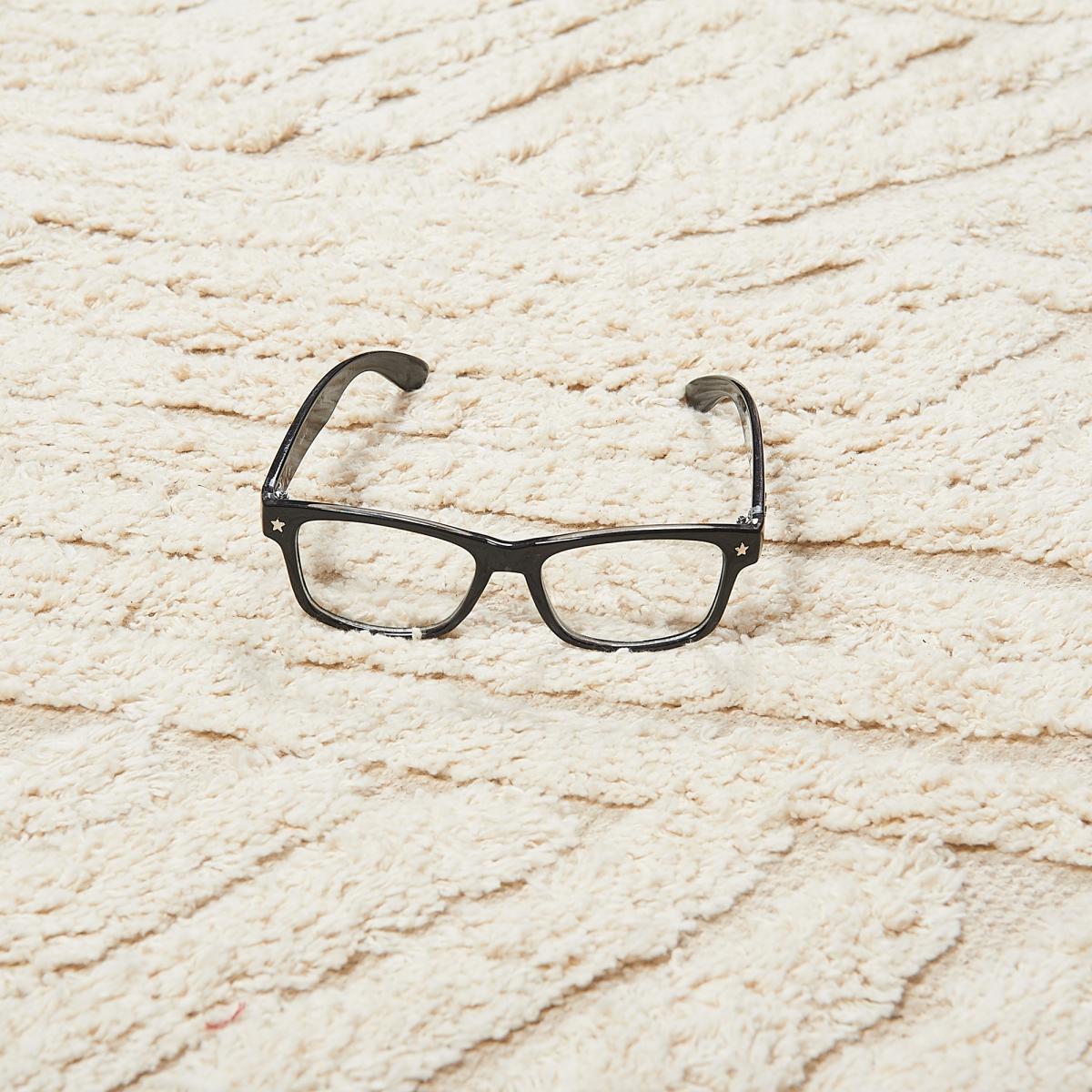 Tapis chambre fait main en coton motif faux uni COTCOLO — vue 4