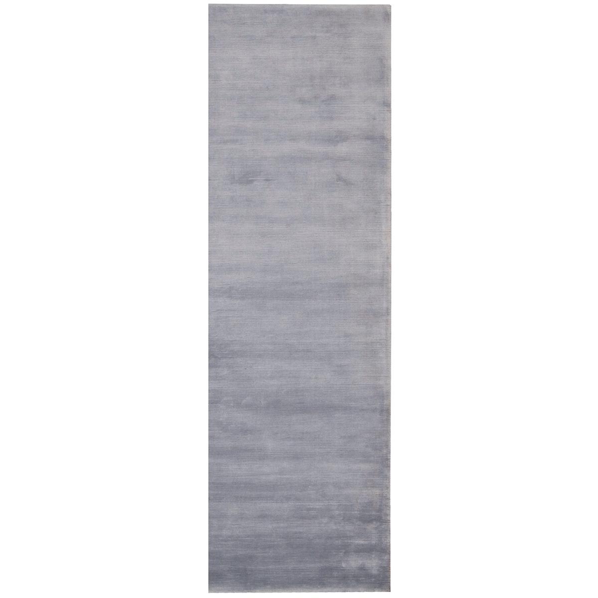 Tapis salon et chambre fait main en viscose motif uni LUNAR 2 — vue 4