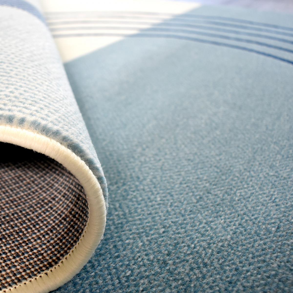 Tapis chambre tissé motif rétro-vintage LYN49 COURBLA — vue 6