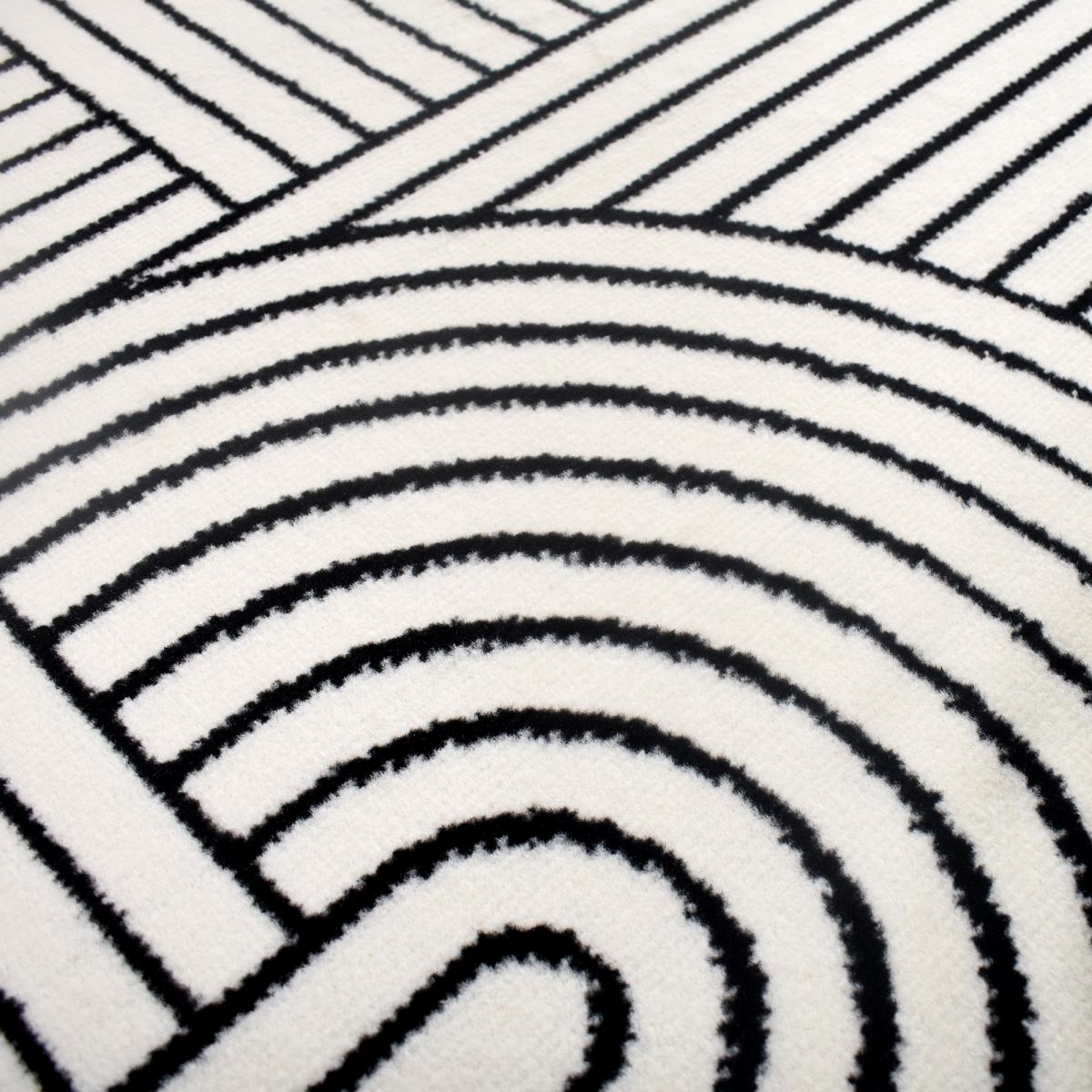 Tapis chambre tissé motif géométrique LYN1 COURLI — vue 5