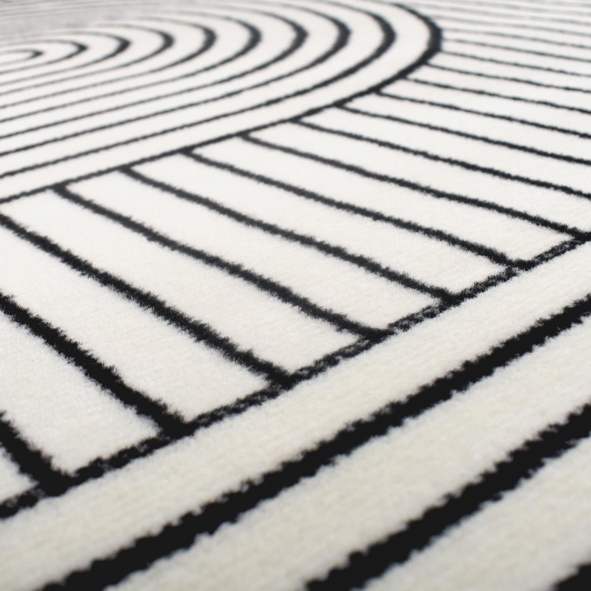 Tapis chambre tissé motif géométrique LYN1 COURLI — vue 6