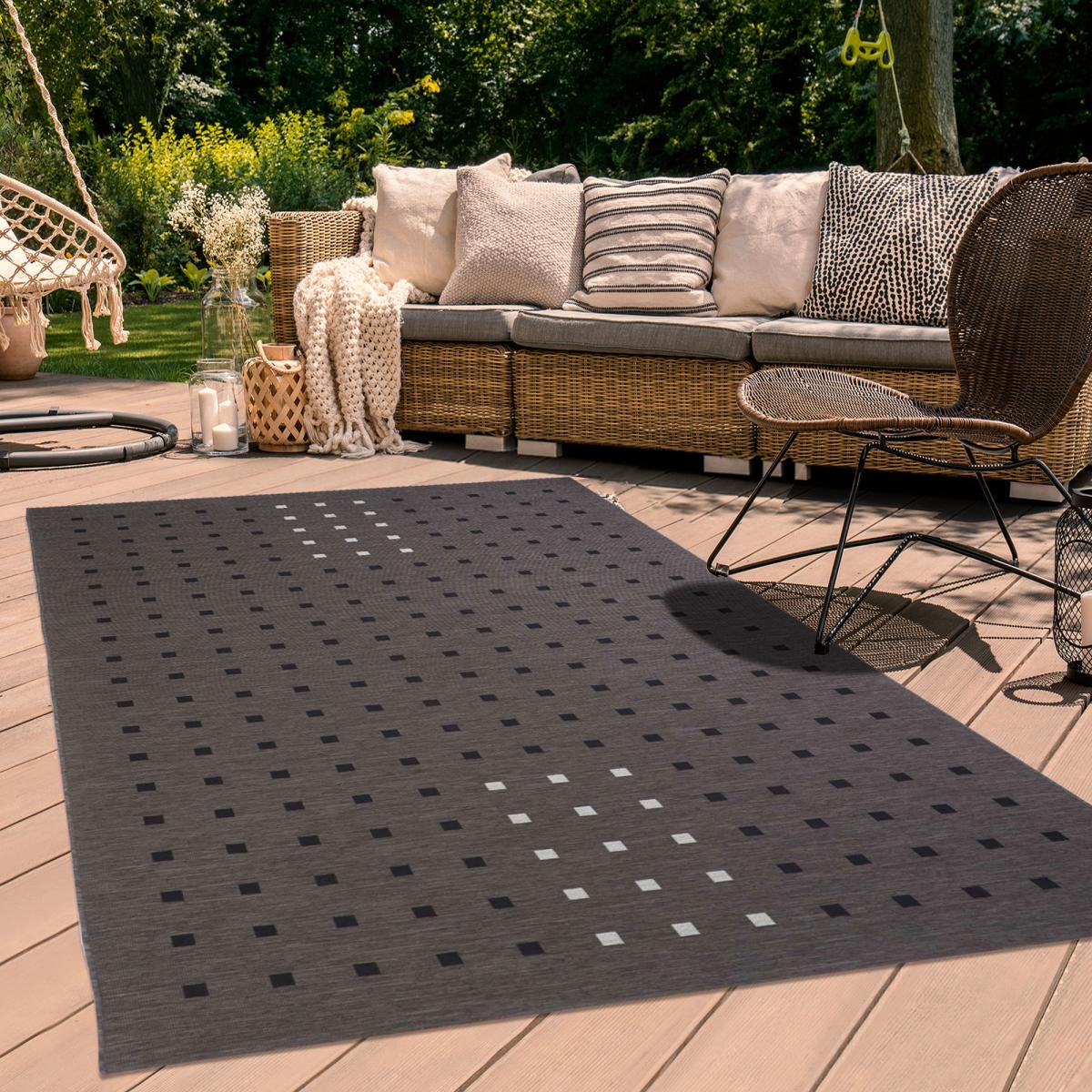 Tapis extérieur tissé kilim BLICBLOCK EX — vue 3