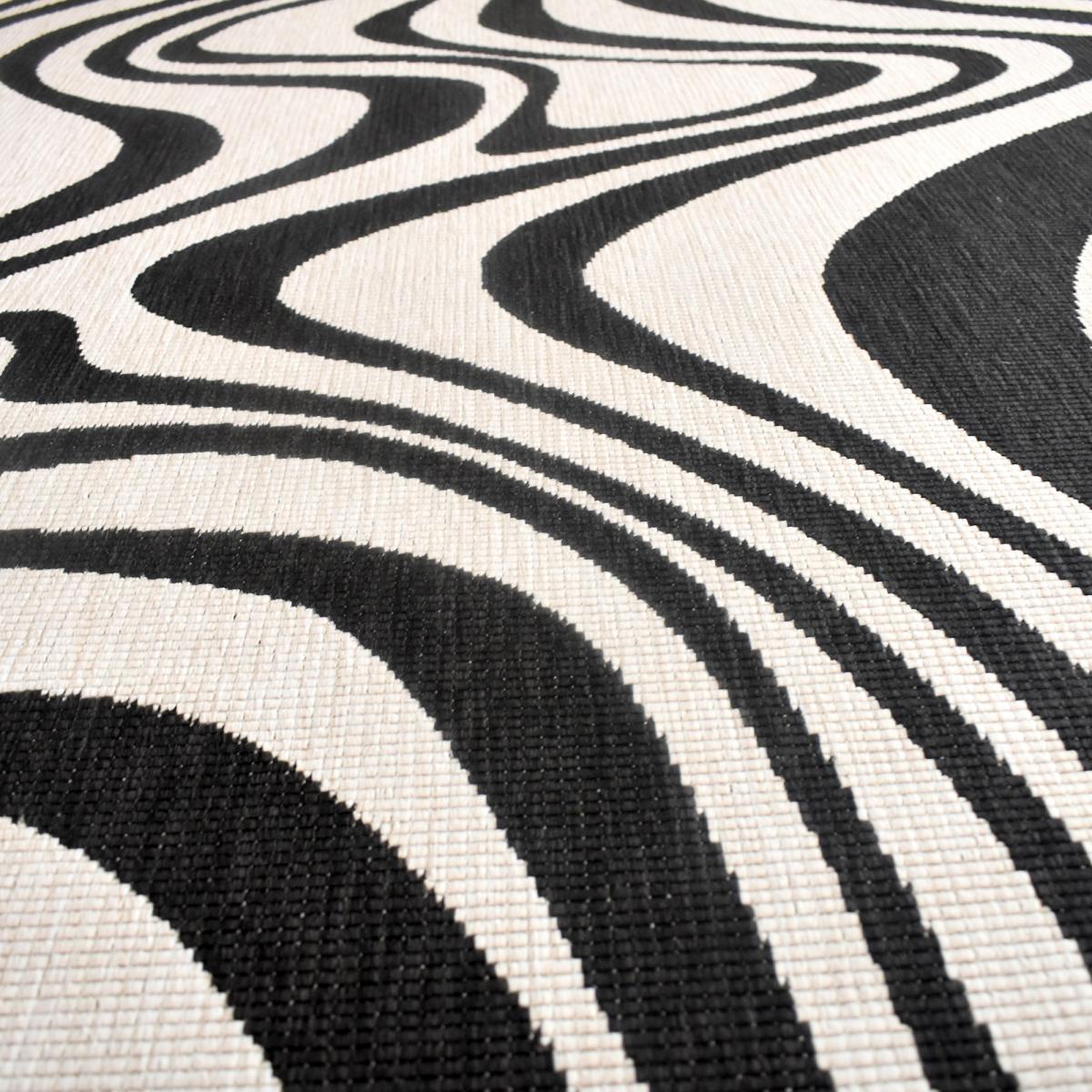 Tapis rond d'extérieur, kilim reversible LYN2 W REVERSIBLE — vue 6