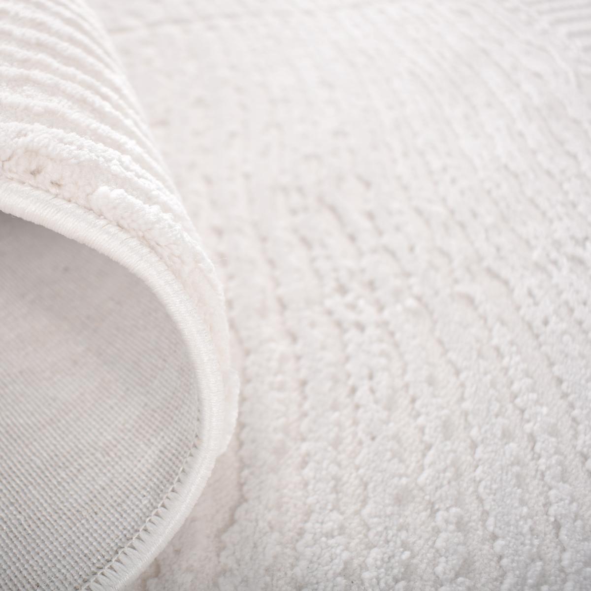 Tapis salon et chambre tissé motif faux uni DAMCIA — vue 4