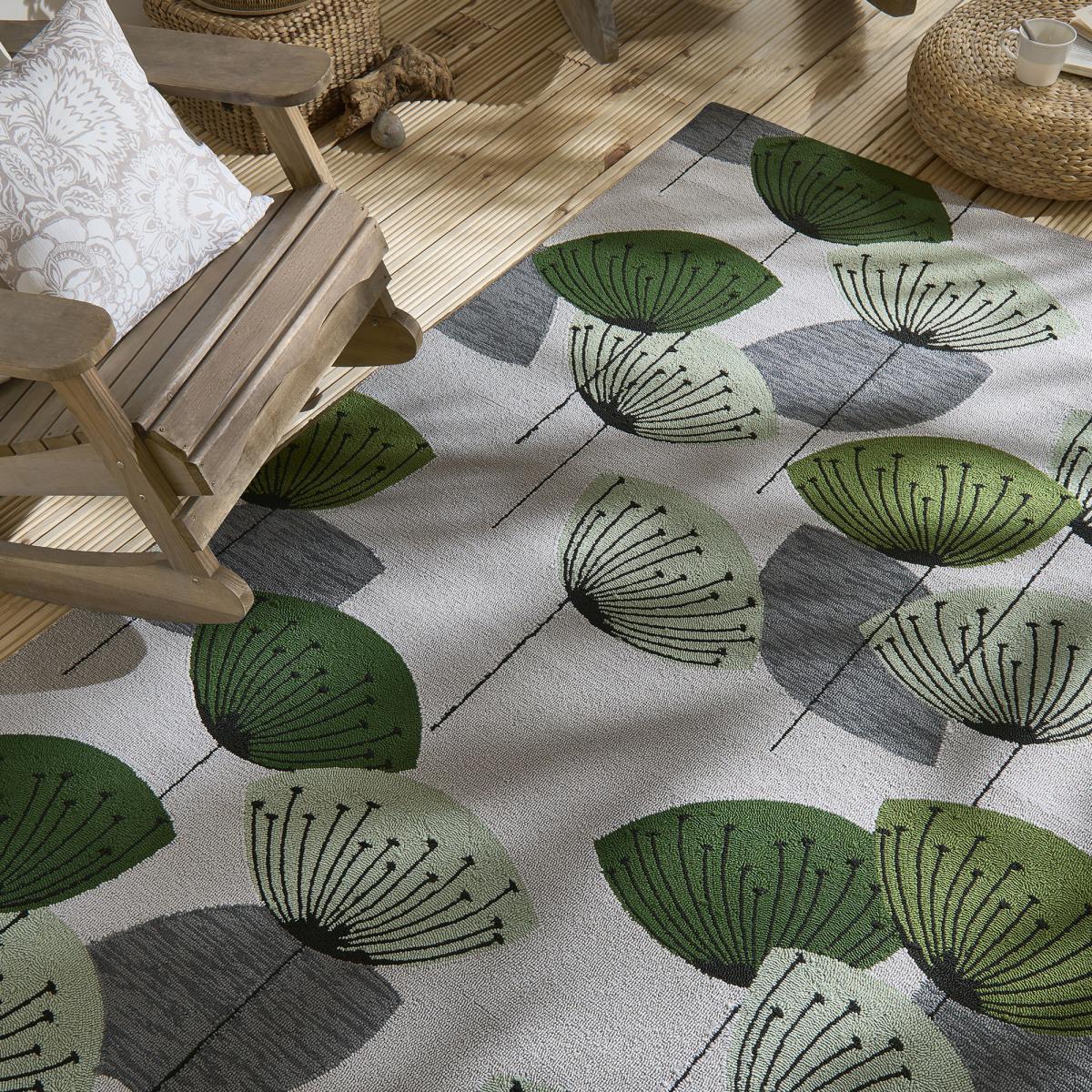 Tapis extérieur tissé kilim rectangle DANDELEXT — vue 4