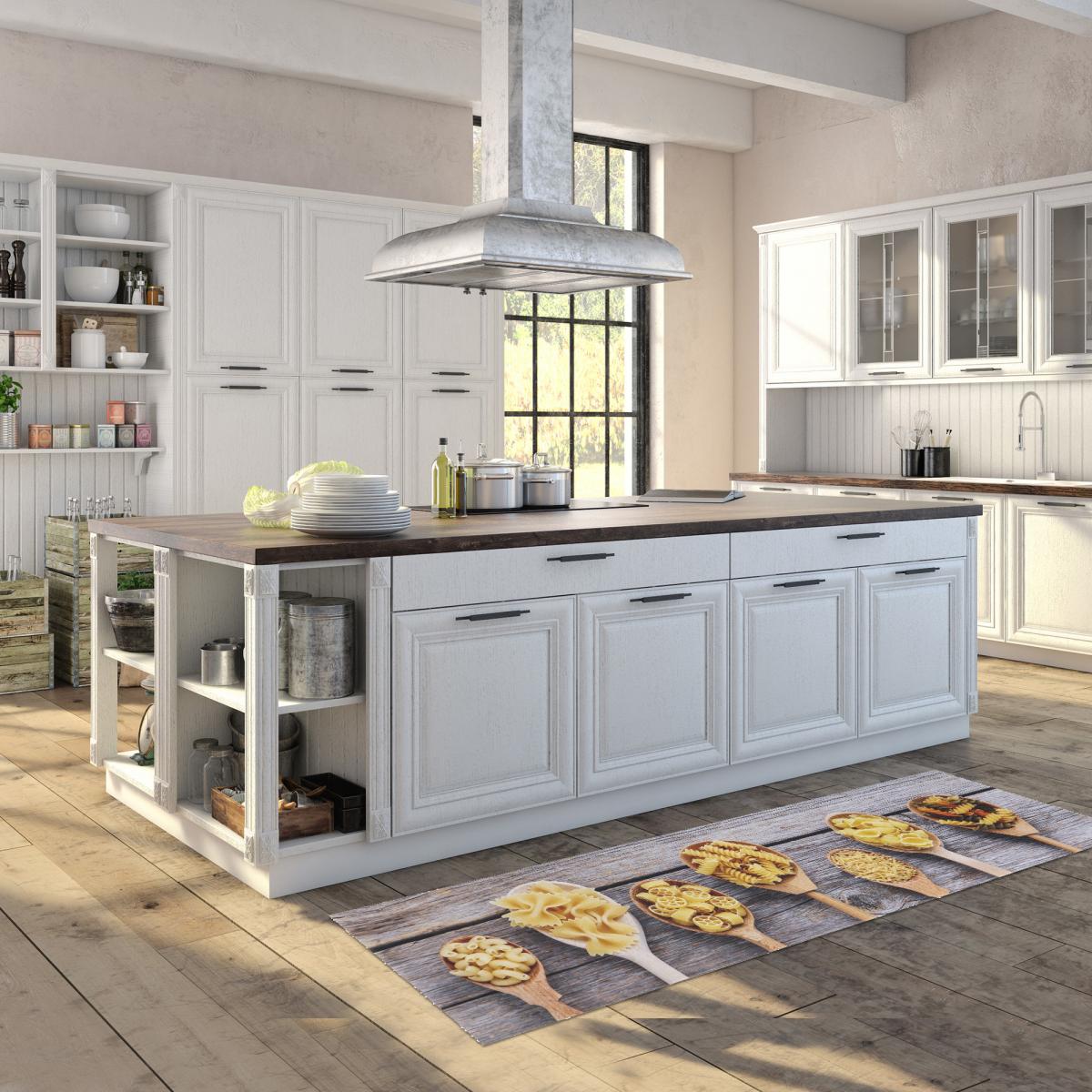 Tapis de cuisine en PVC motif fresque KITCHCUI — vue 5