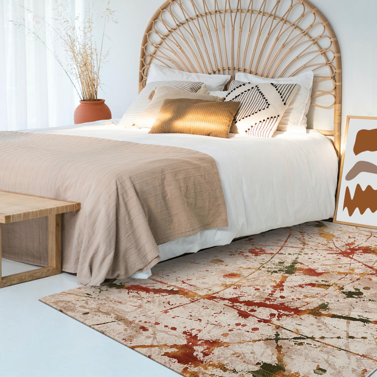 Tapis pour une chambre ou une entrée tissé motif ethnique ABTRACT — vue 6