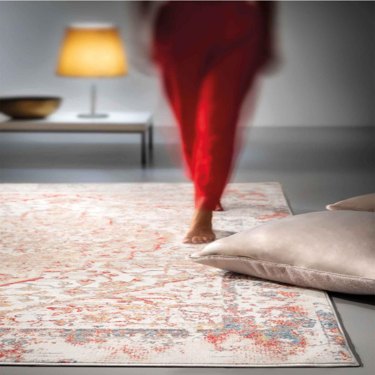 Tapis salon et chambre tissé motif oriental AKHIR