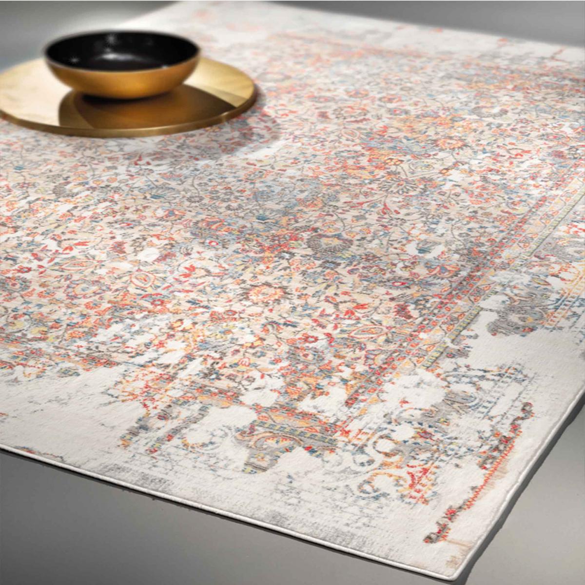 Tapis salon et chambre tissé motif oriental Baia