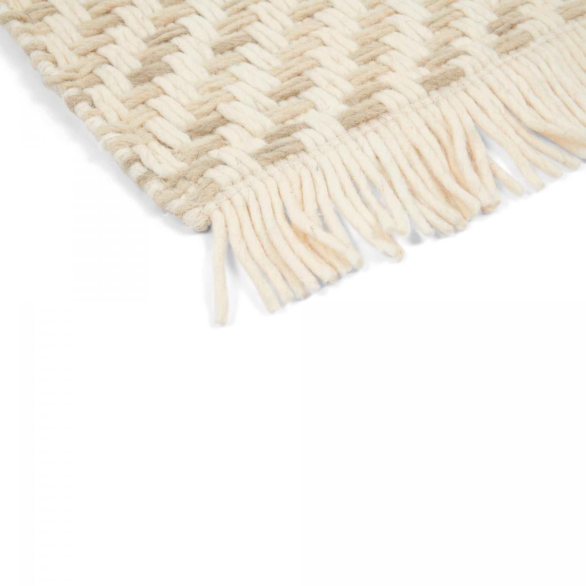 Tapis kilim tissé en laine motif géométrique TWILL — vue 6