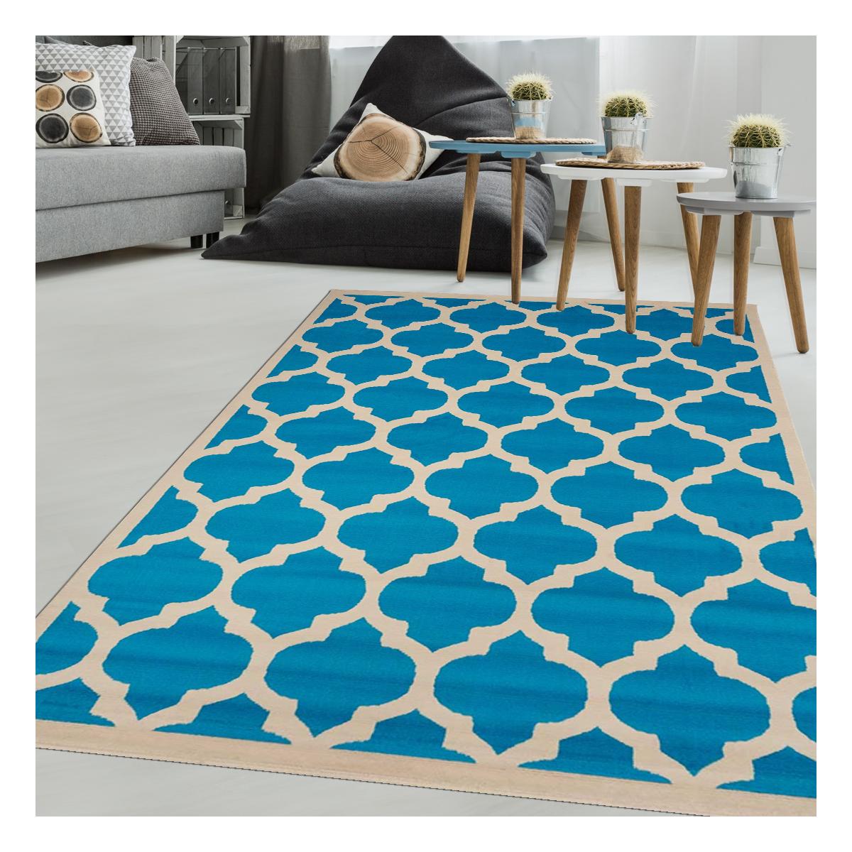 Tapis chambre tissé motif géométrique LYN1 STYLE — vue 3