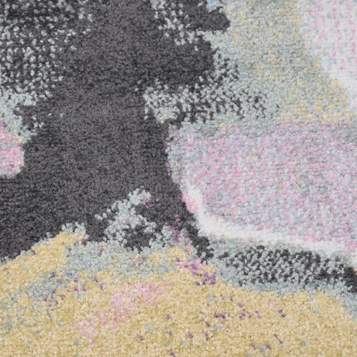 Tapis chambre tissé motif abstrait CLANDA — vue 5