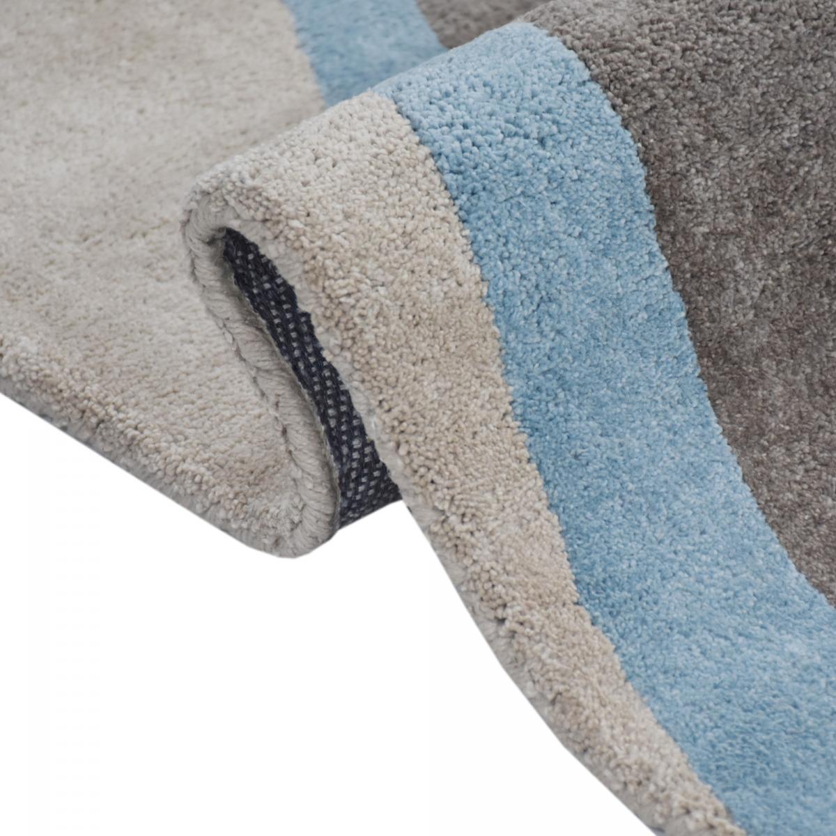 Tapis salon et chambre fait à la main en coton BIO CONTEMPORAIN — vue 4