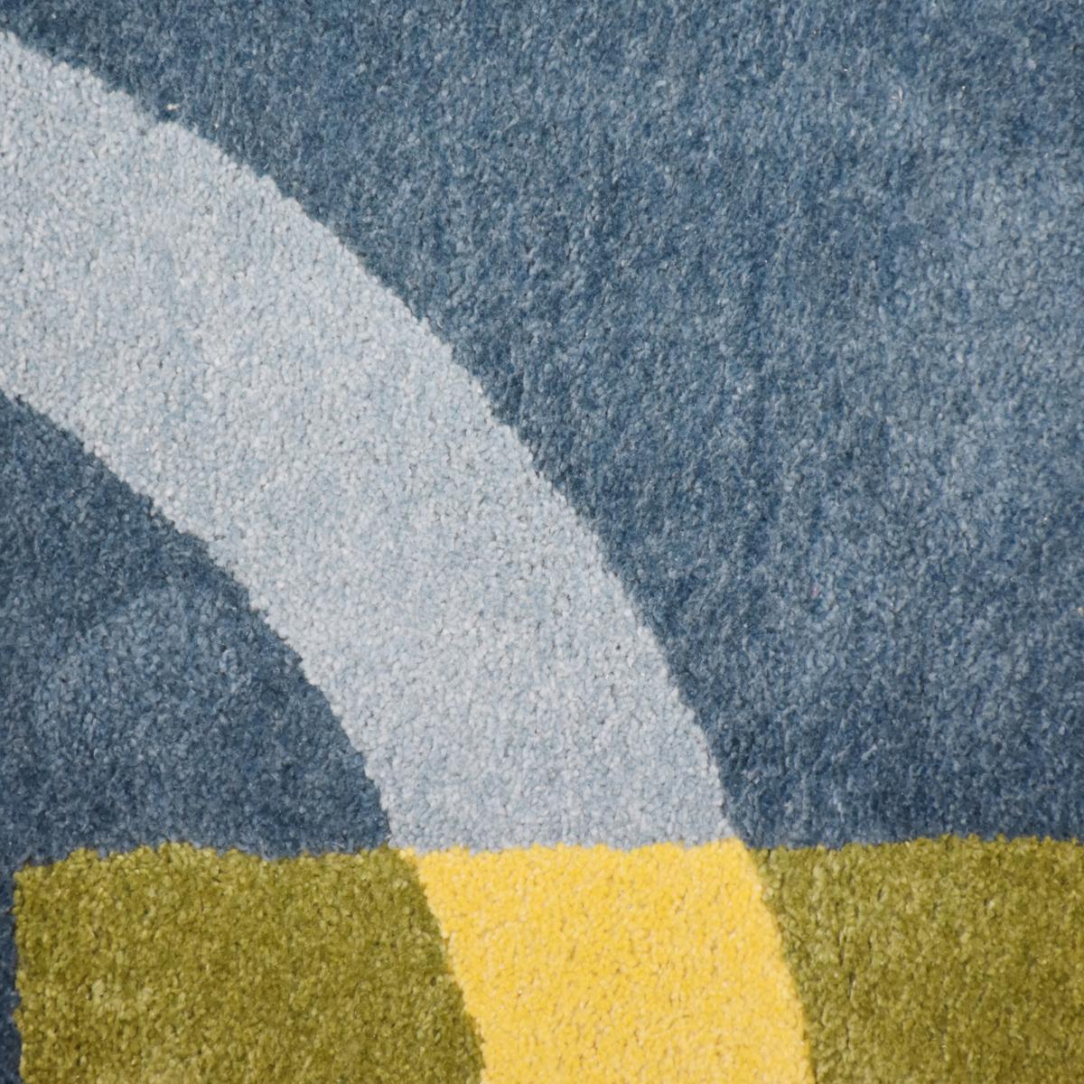 Tapis salon et chambre fait à la main en coton BIO CONTEMPORAIN — vue 6