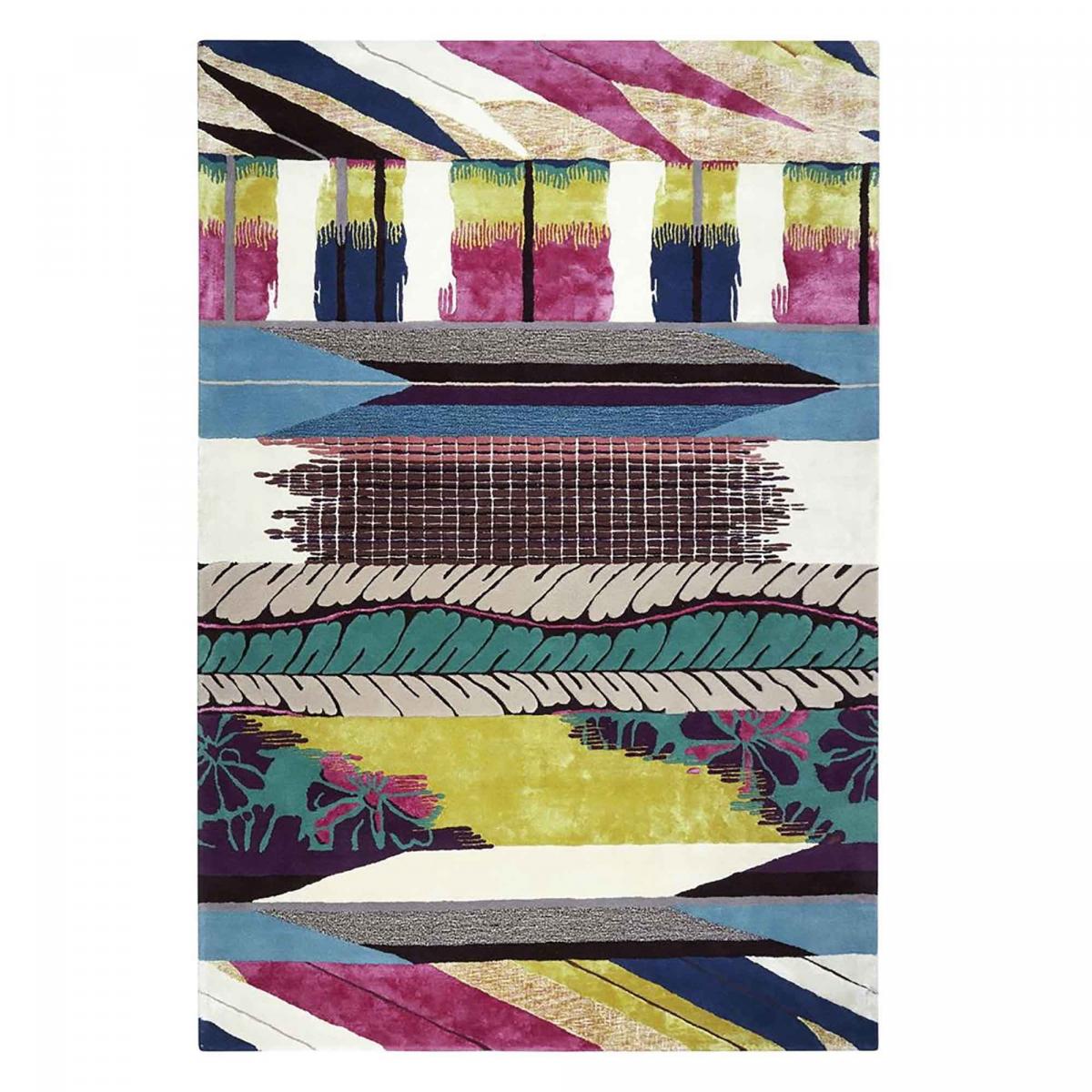 Tapis salon et chambre tufté en laine motif abstrait GEISH