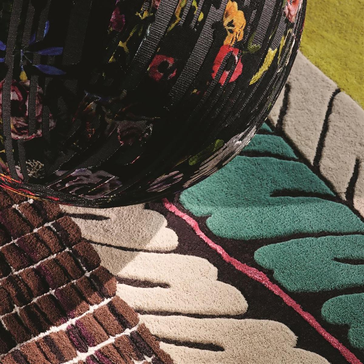 Tapis salon et chambre tufté en laine motif abstrait GEISH — vue 5