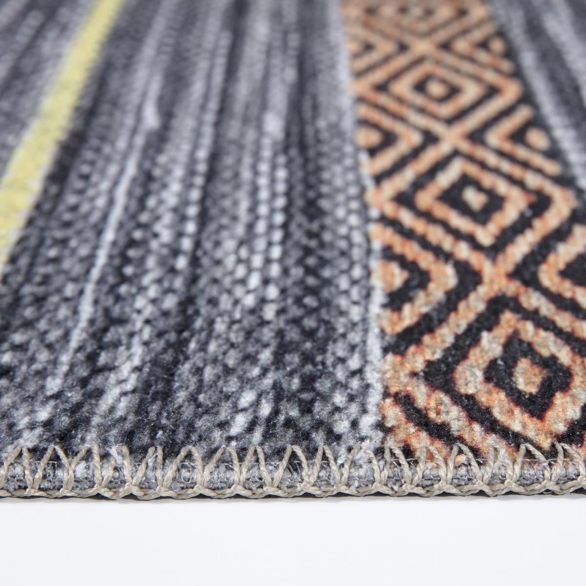 Tapis salon et chambre tissé motif ethnique NOBASTA — vue 5