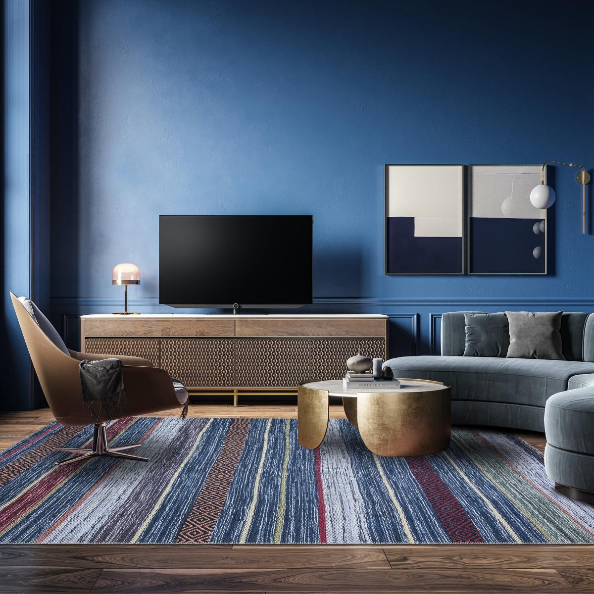 Tapis salon et chambre tissé motif ethnique NOBASTA — vue 6