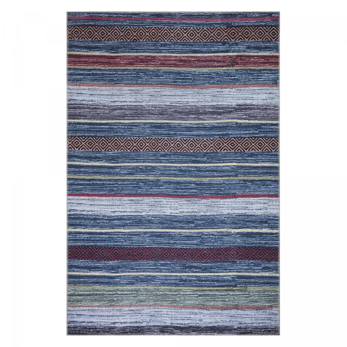 Tapis salon et chambre tissé motif ethnique NOBASTA