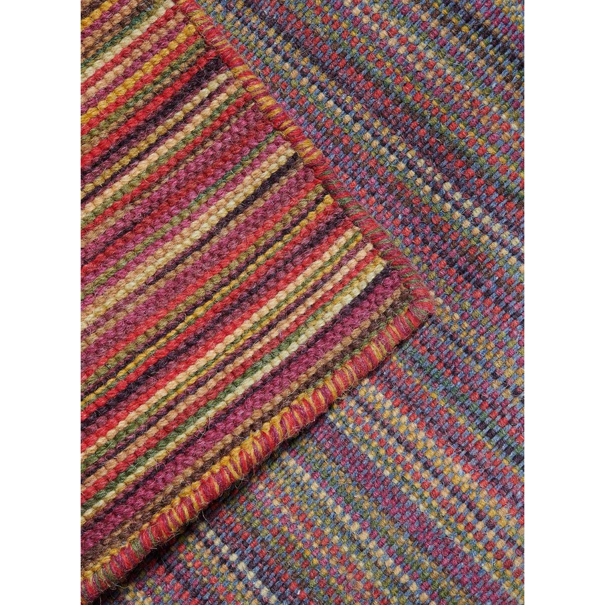 Tapis chambre fait à la main en laine motif géométrique — vue 4