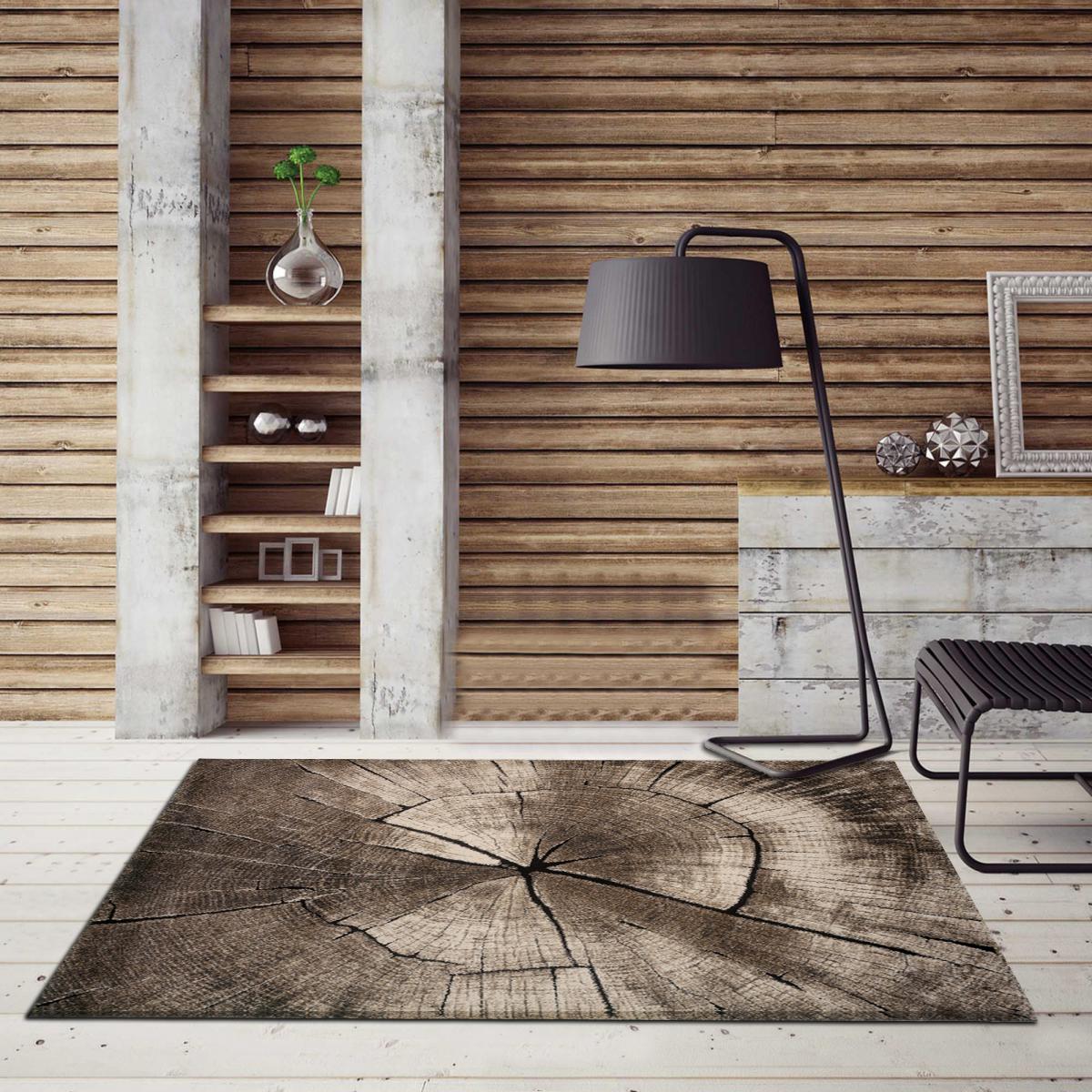 Tapis salon et chambre tissé motif floral RAMPI — vue 3