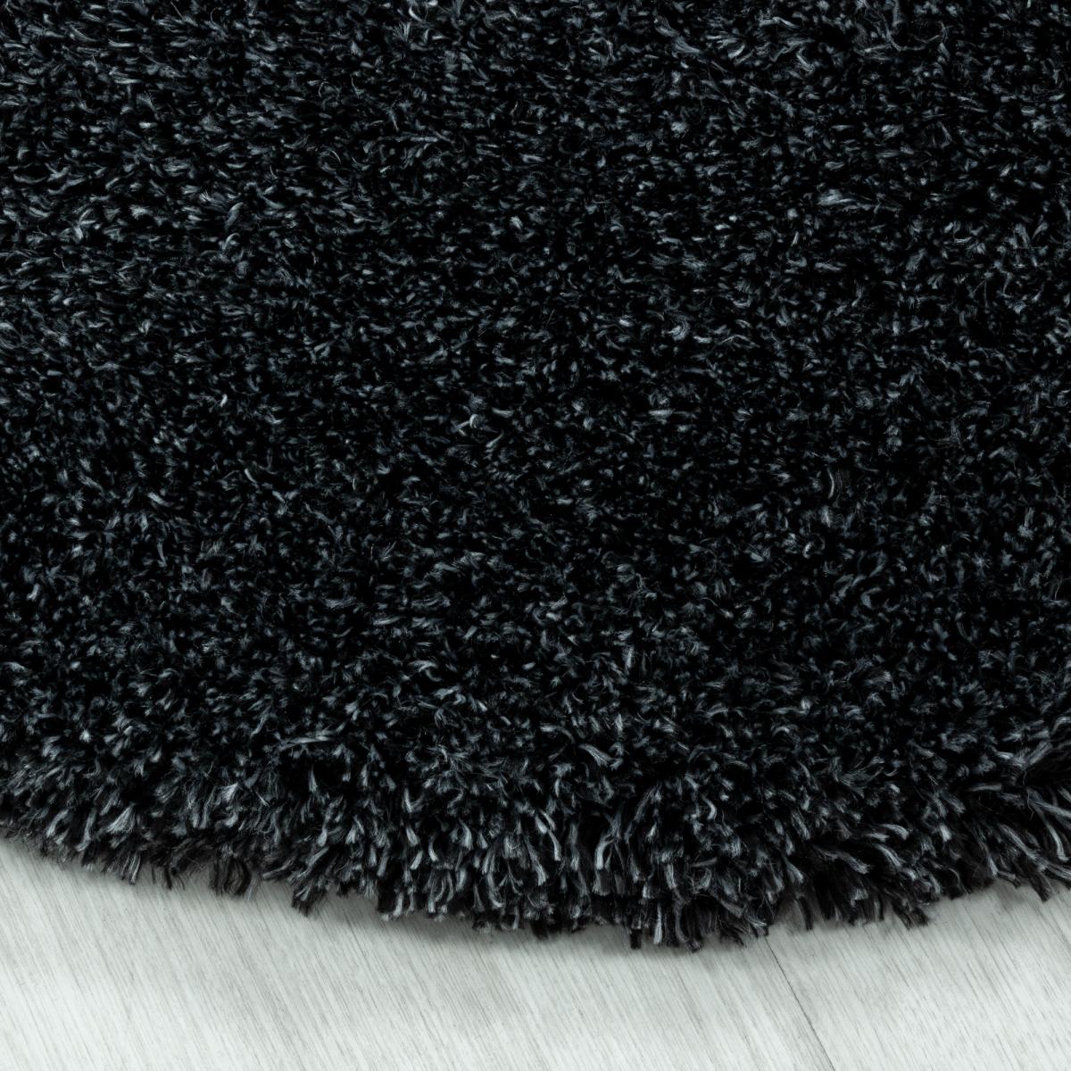 Tapis longs poils shaggy tissé motif uni UNI B — vue 6
