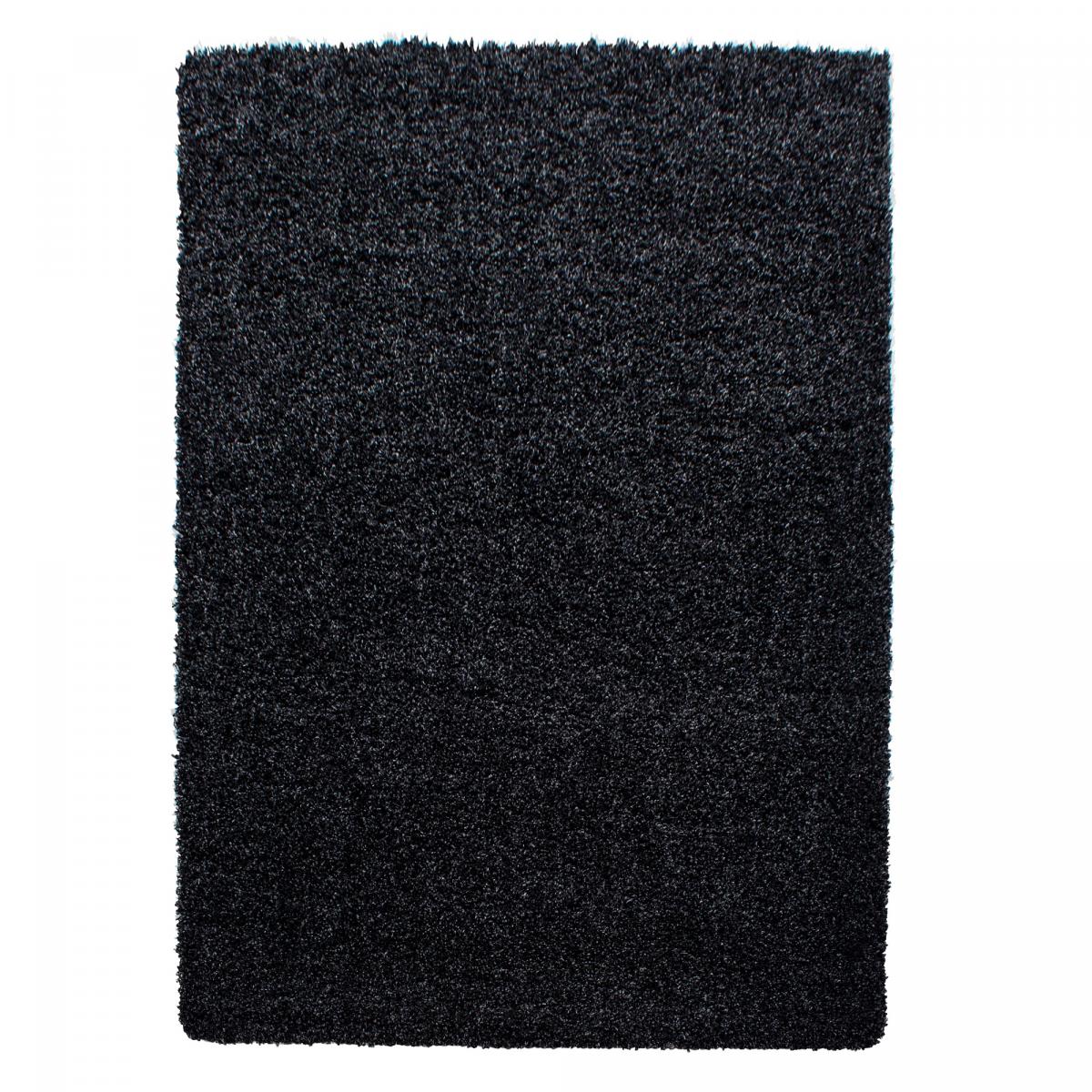 Tapis poils longs shaggy tissé motif uni UNI L
