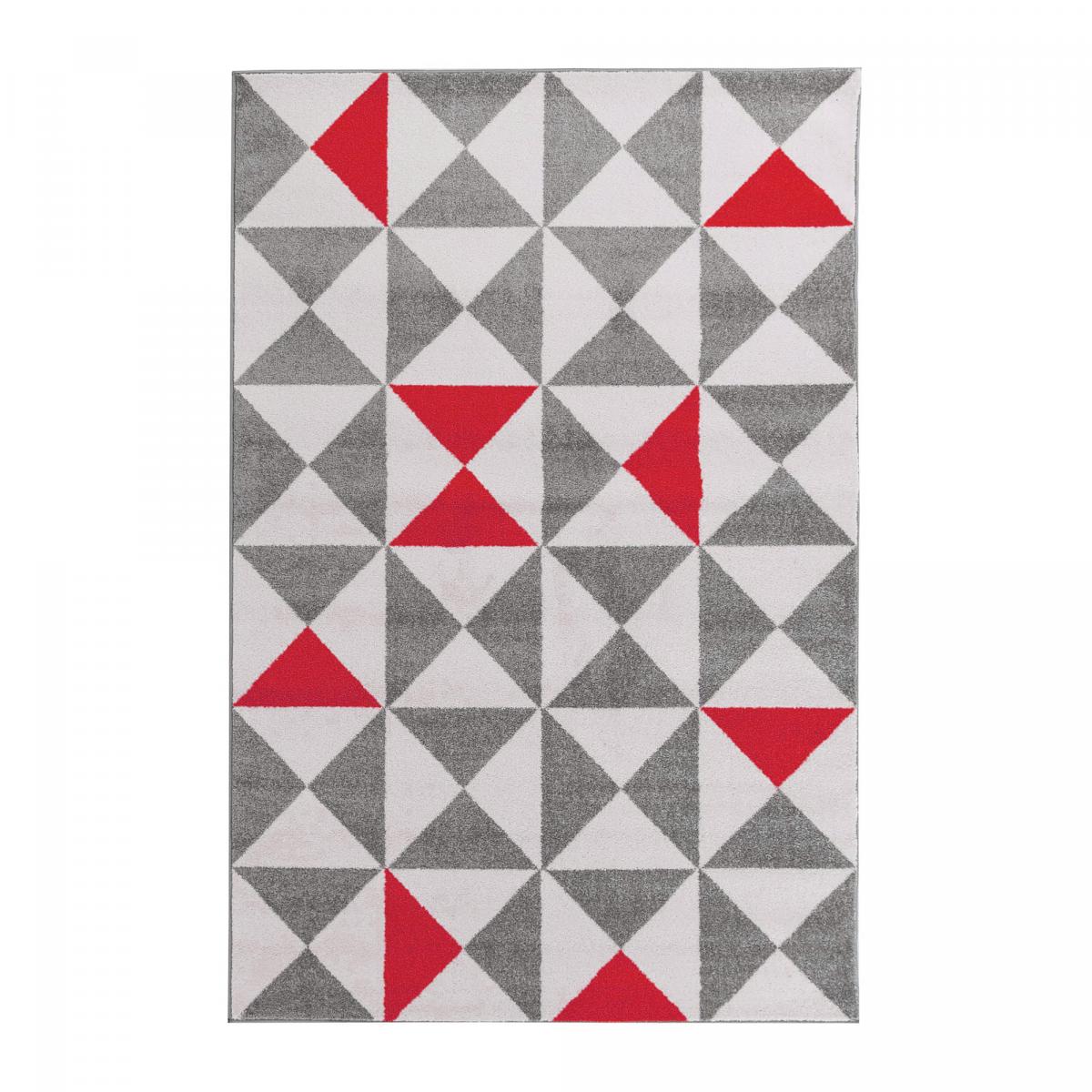 Tapis chambre tissé motif scandinave TRIANGAM