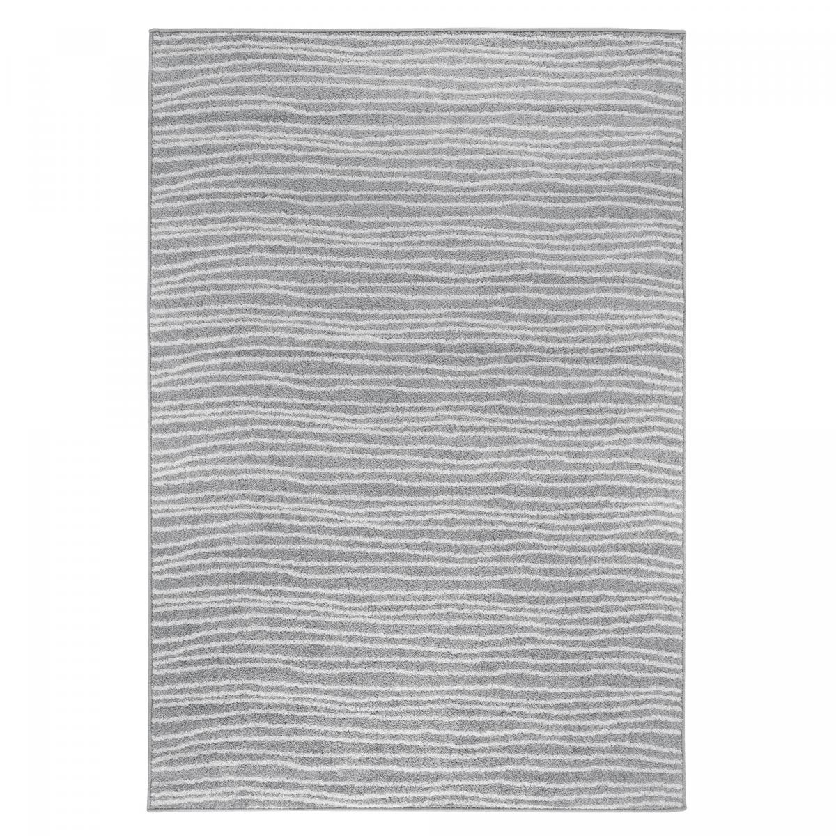 Tapis salon et chambre tissé motif faux uni VAGLA
