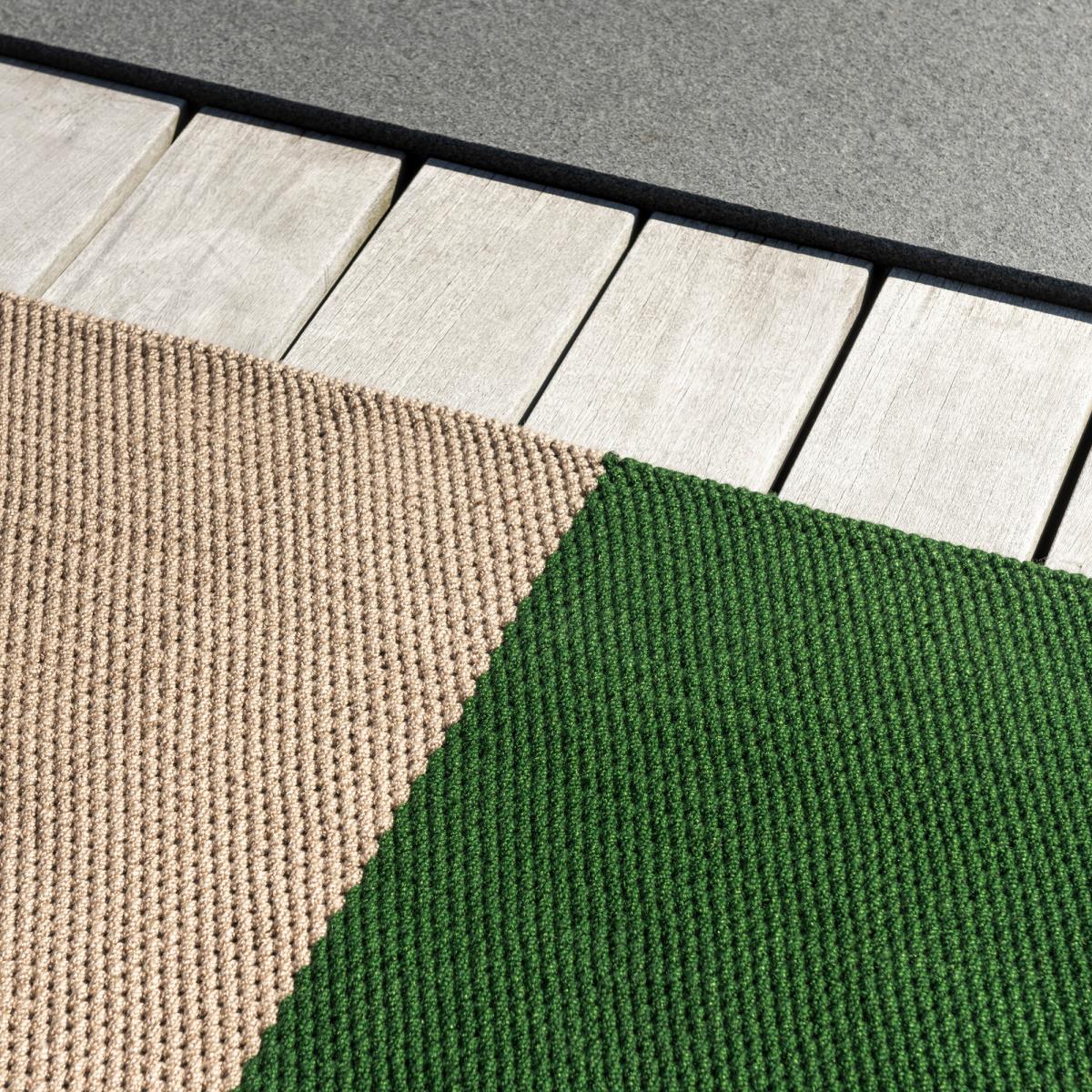 Tapis extérieur kilim fait main en PET DECK — vue 6