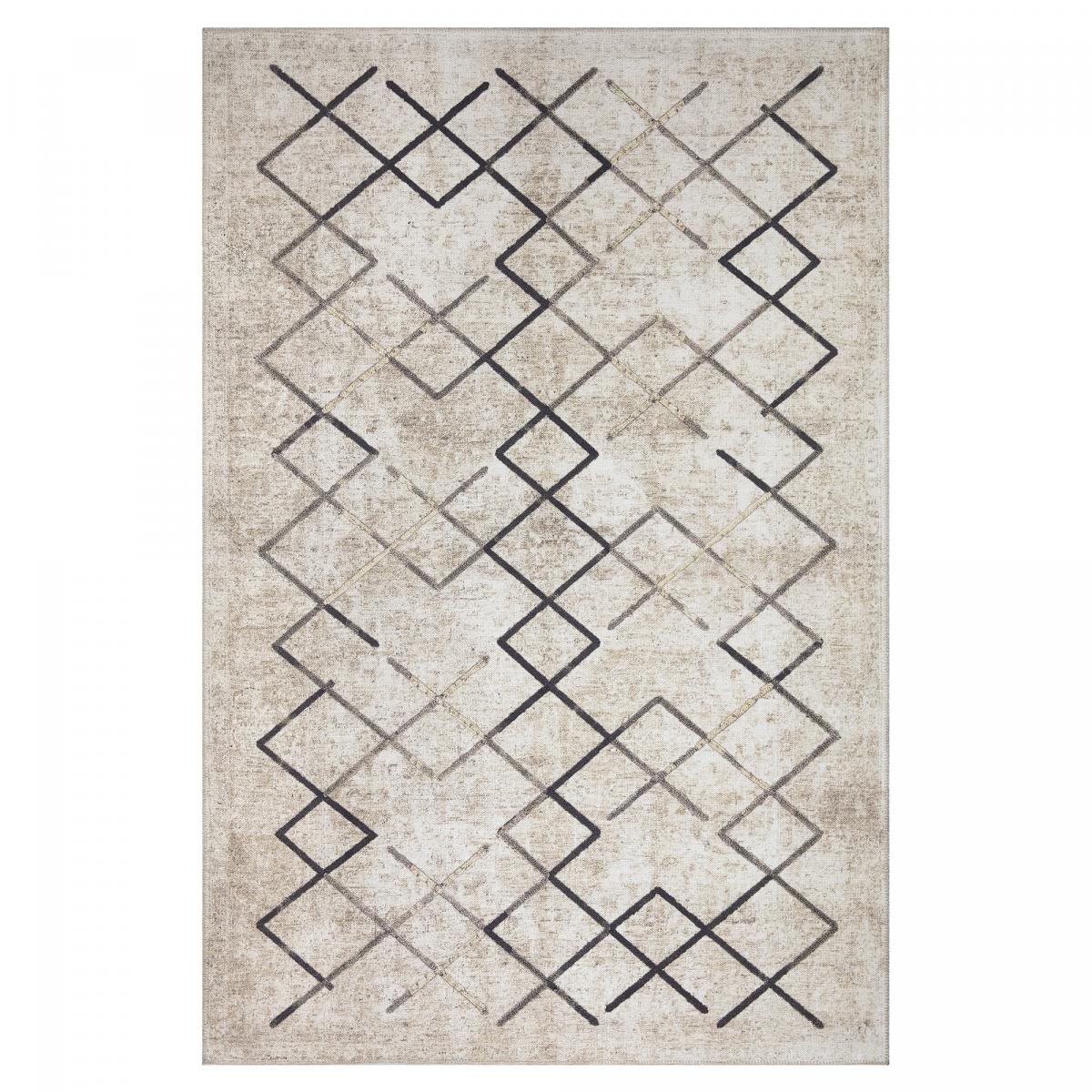 Tapis salon et chambre tissé motif scandinave JOINTA